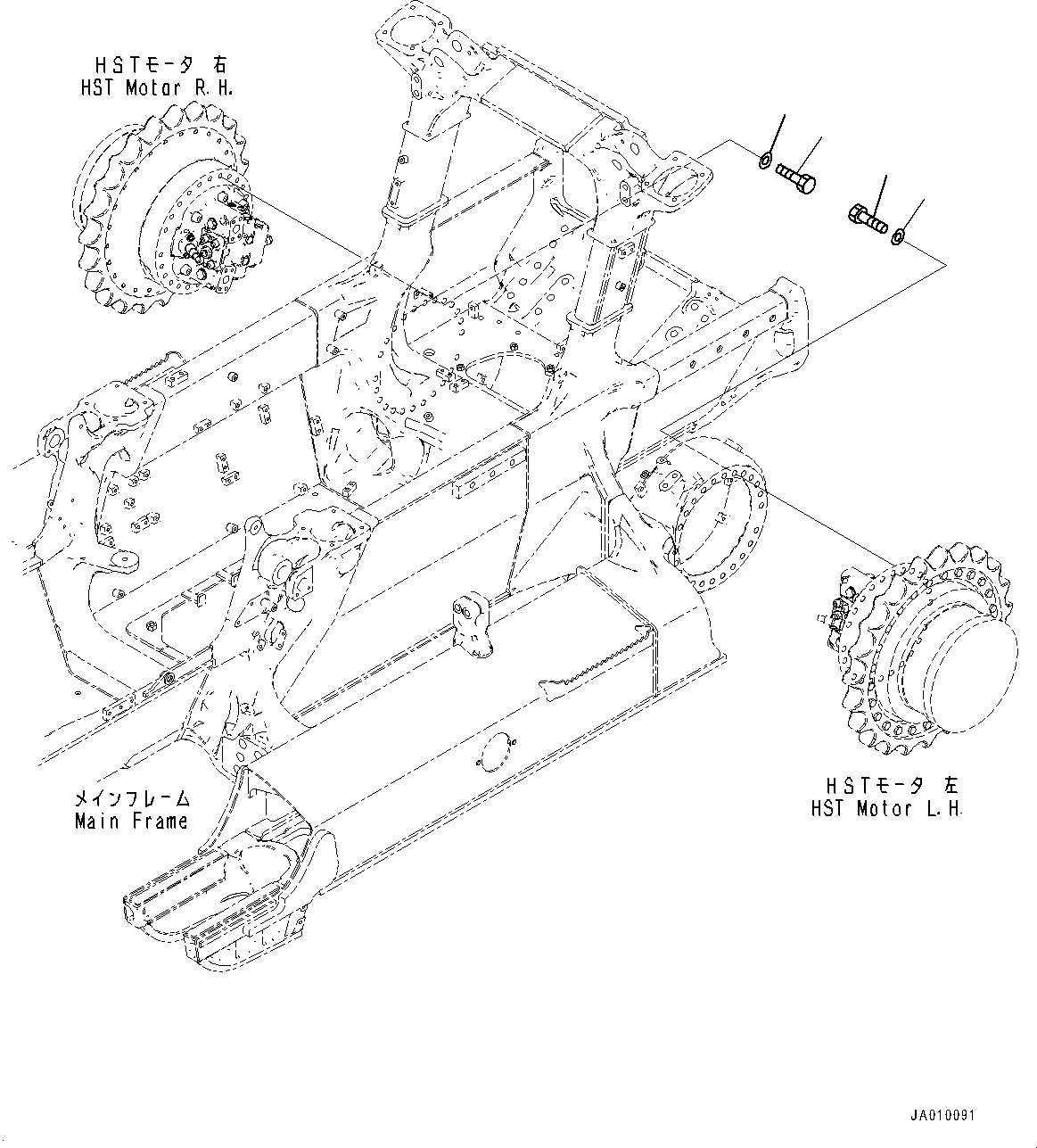 Bulldozers Komatsu / D37PXI-23 S/N 80179-UP(0000764c) / Final Drive, Mounting (#80179-)(F001015 : F2380-001015)