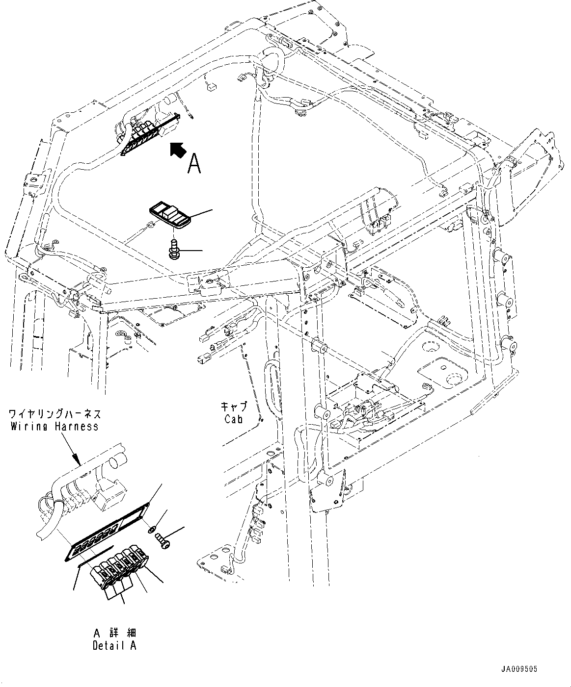 Bulldozers Komatsu / D37PXI-23 S/N 80179-UP(0000764c) / Cab, Switch and Lamp (#80179-)(K013011 : K0210-002011)