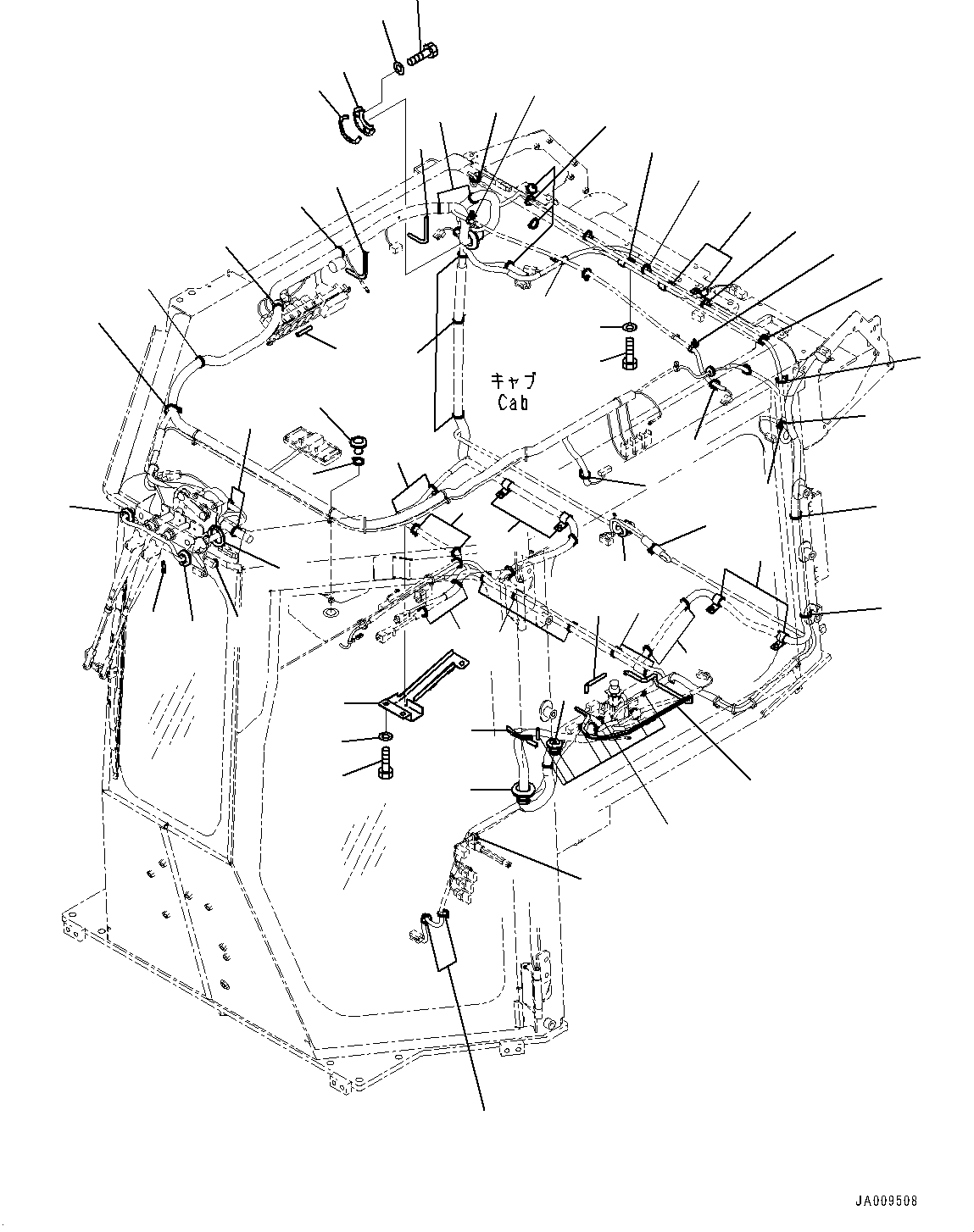 Bulldozers Komatsu / D37PXI-23 S/N 80179-UP(0000764c) / Cab, Wiring Harness Mounting (#80179-)(K013013 : K0210-002013)