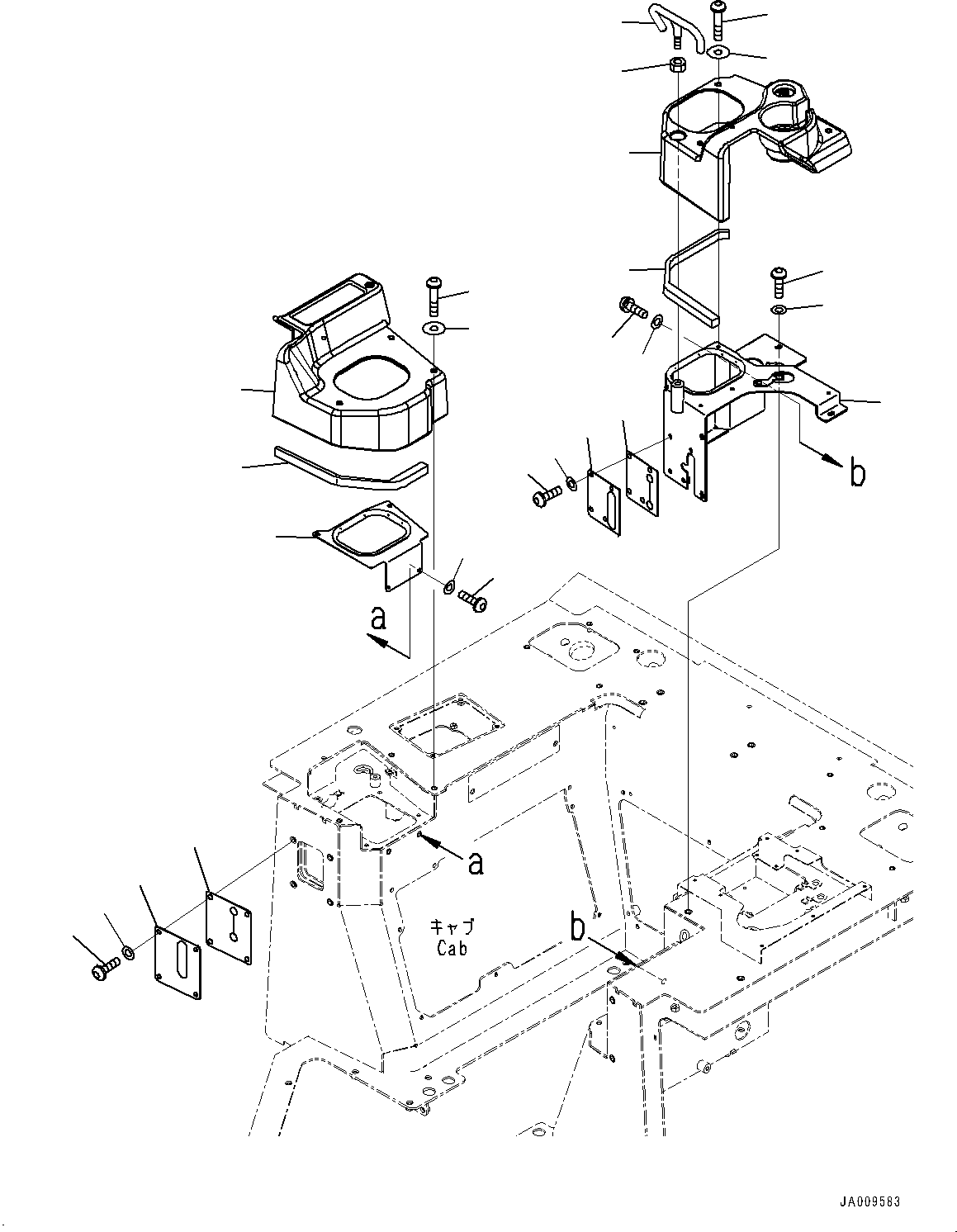 Bulldozers Komatsu / D37PXI-23 S/N 80179-UP(0000764c) / Cab, Console (#80179-)(K013040 : K0210-002039)