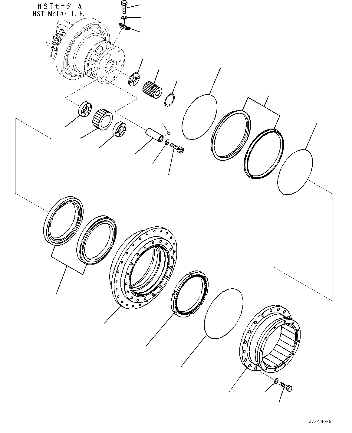 Bulldozers Komatsu / D37EXI-23 S/N 80179-UP(0000769c) / Final Drive, Hub, L.H. (#80179-)(F001001 : F2380-001001)