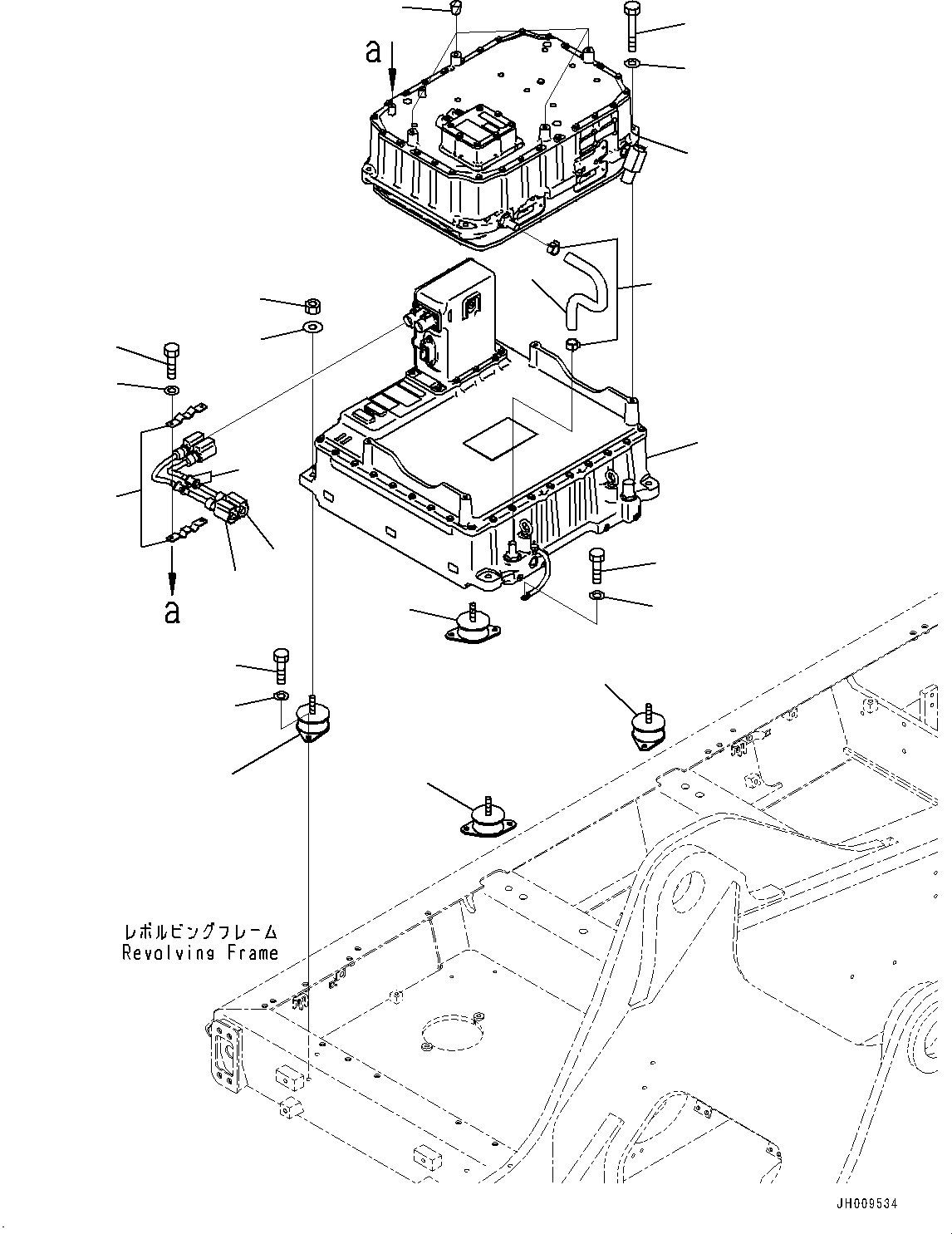 Excavators Komatsu / HB335-1 S/N 1001-UP(0000782c) / Electric Wiring Harness, Inverter Capacitor (#1001-)(E003018 : E0200-001017)