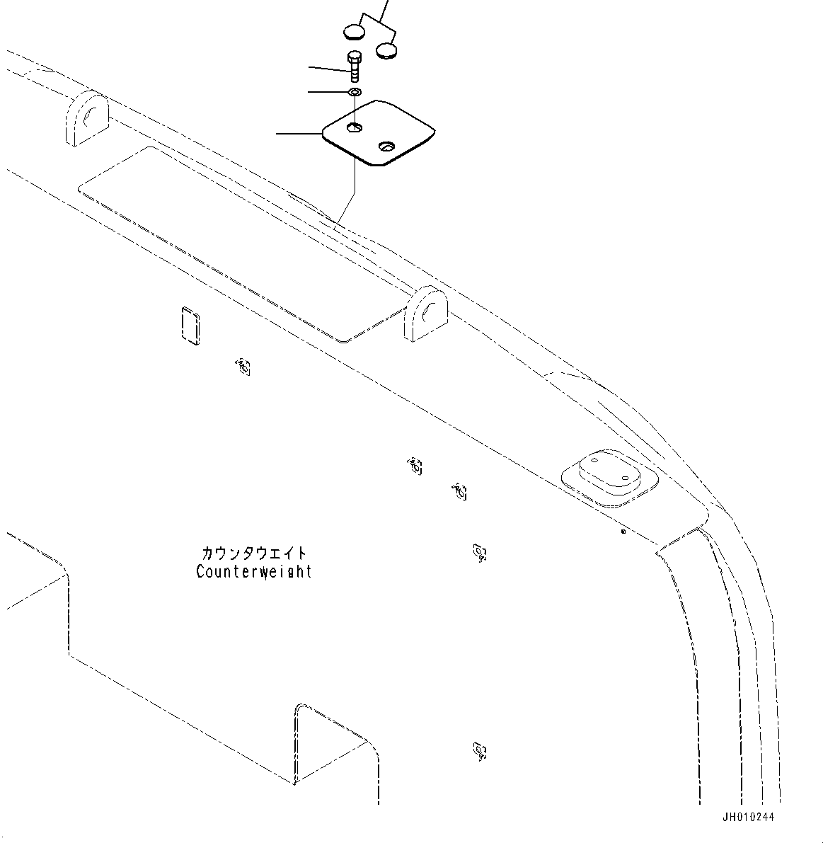 Excavators Komatsu / HB335-1 S/N 1001-UP(0000782c) / Rearview Camera (#1001-)(E016001 : E0450-002001)
