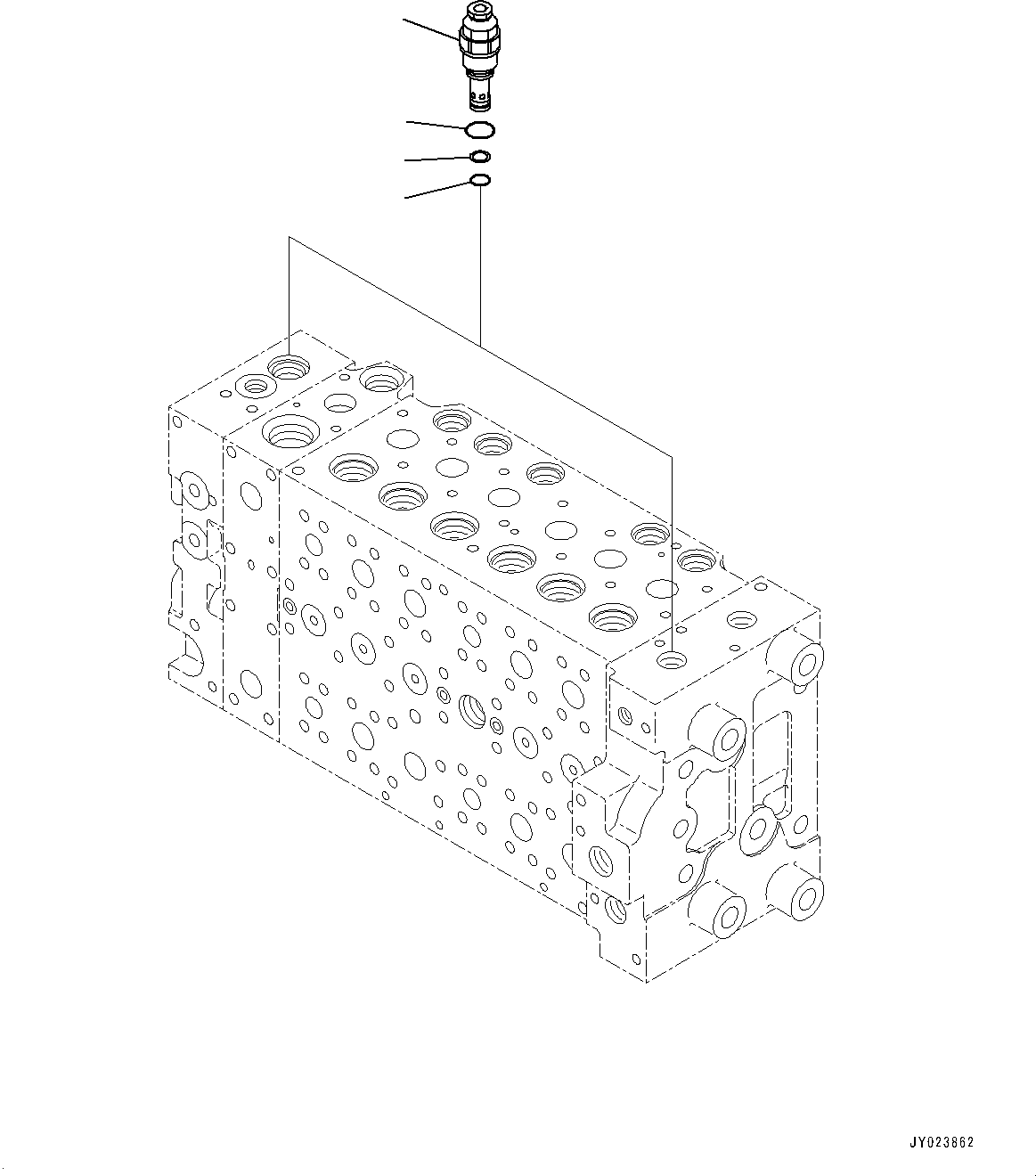 Excavators Komatsu / HB335-1 S/N 1001-UP(0000782c) / Control Valve, Inner Parts (8/22) (#1001-)(H003008 : H0120-001008)