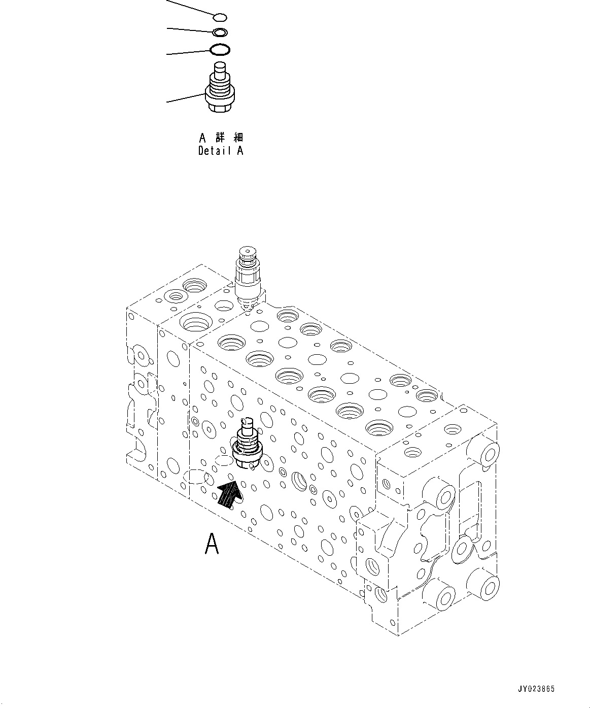 Excavators Komatsu / HB335-1 S/N 1001-UP(0000782c) / Control Valve, Inner Parts (16/22) (#1001-)(H003016 : H0120-001016)