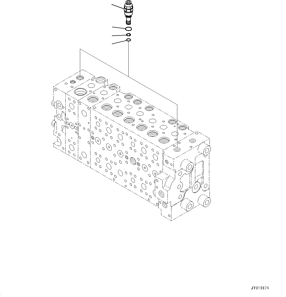 Excavators Komatsu / HB335-1 S/N 1001-UP(0000782c) / Control Valve, Inner Parts (8/24) (#1001-)(H004008 : H0120-002008)
