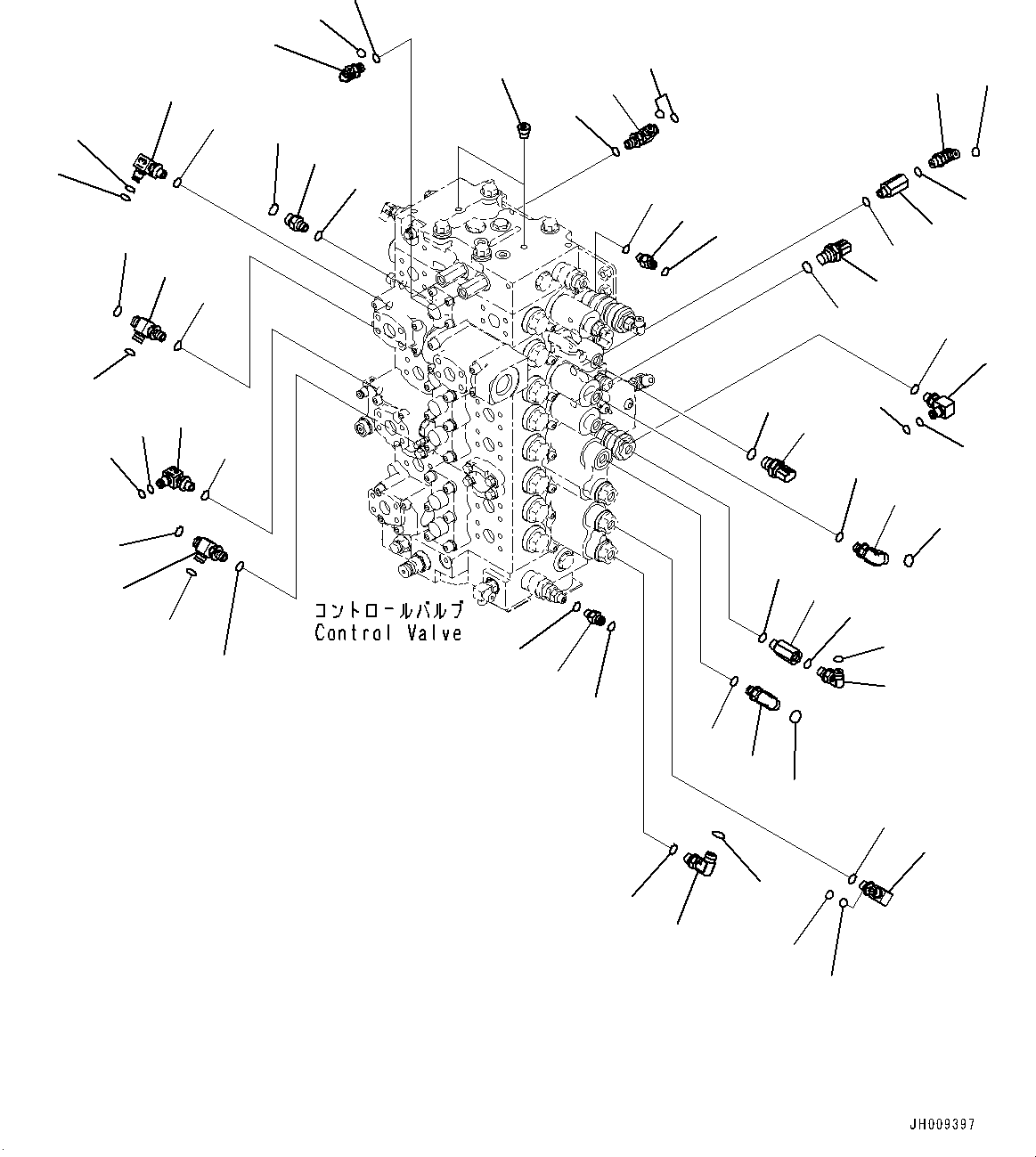 Excavators Komatsu / HB335-1 S/N 1001-UP(0000782c) / Control Valve, Control Valve Related Parts (#1001-)(H004025 : H0120-002025)