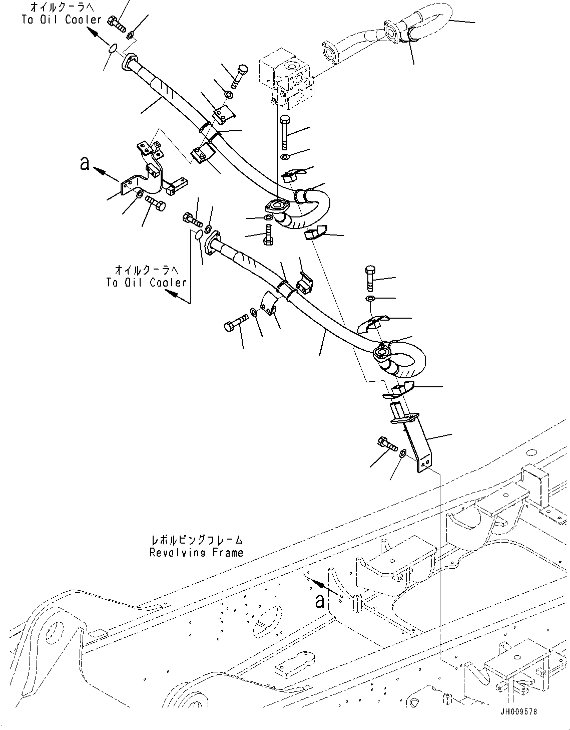 Excavators Komatsu / HB335-1 S/N 1001-UP(0000782c) / Oil Cooler Piping (#1001-)(H012001 : H0320-002001)
