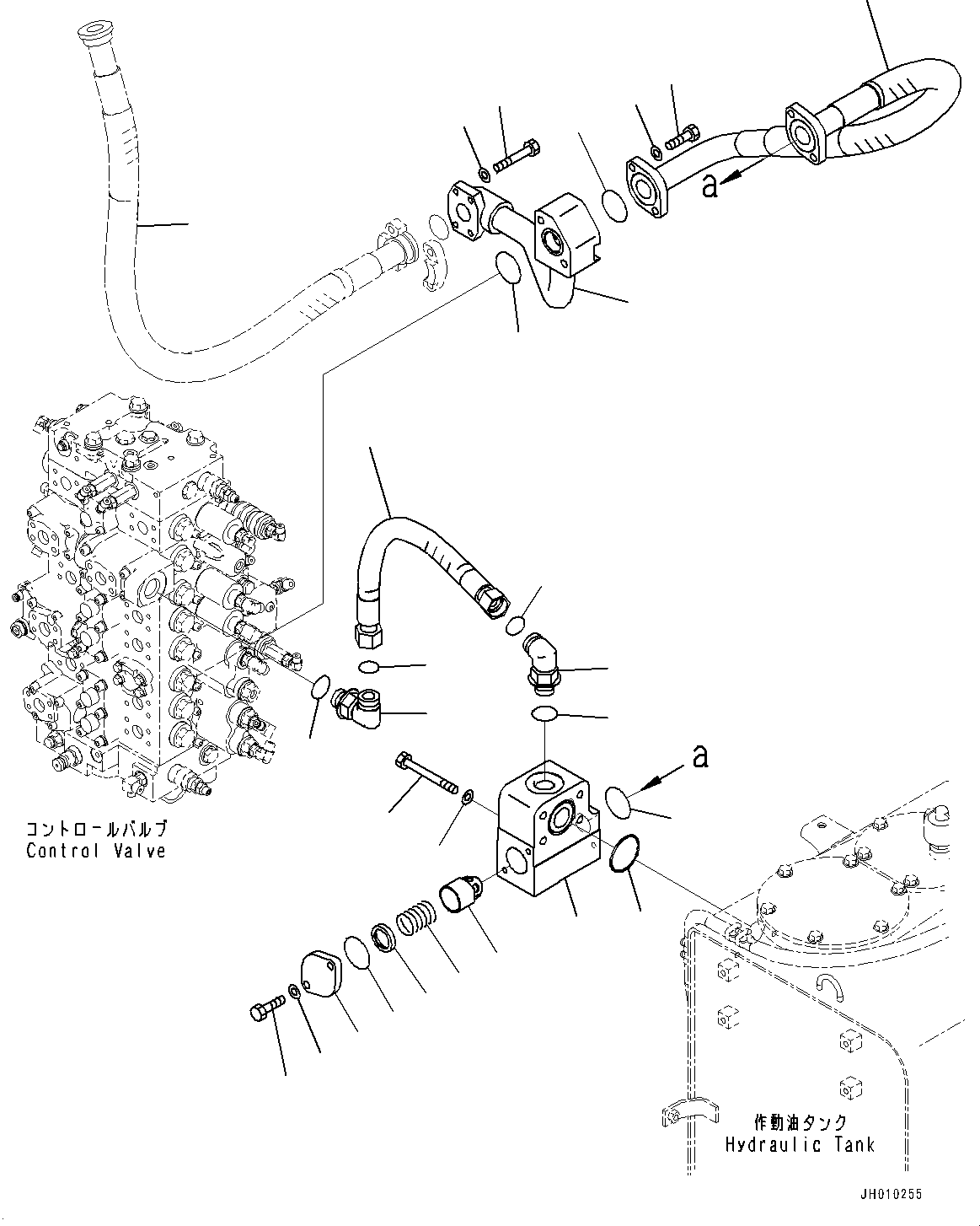 Excavators Komatsu / HB335-1 S/N 1001-UP(0000782c) / Return Piping (#1001-)(H014001 : H0330-002001)