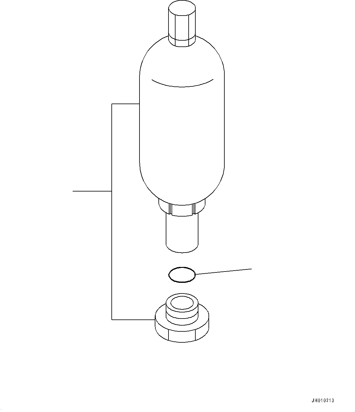 Excavators Komatsu / HB335-1 S/N 1001-UP(0000782c) / Actuator Piping, Accumulator (#1001-)(H024005 : H1270-004005)