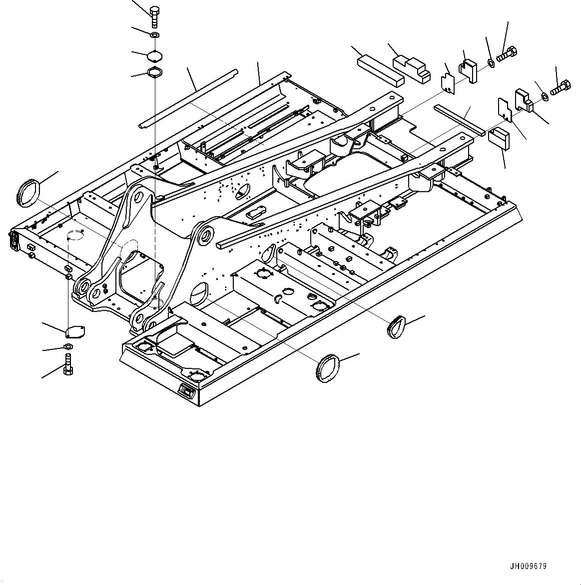 Excavators Komatsu / HB365LC-1 S/N 1001-UP(0000784c) / Revolving Frame (#1001-)(J001001 : J1110-001001)