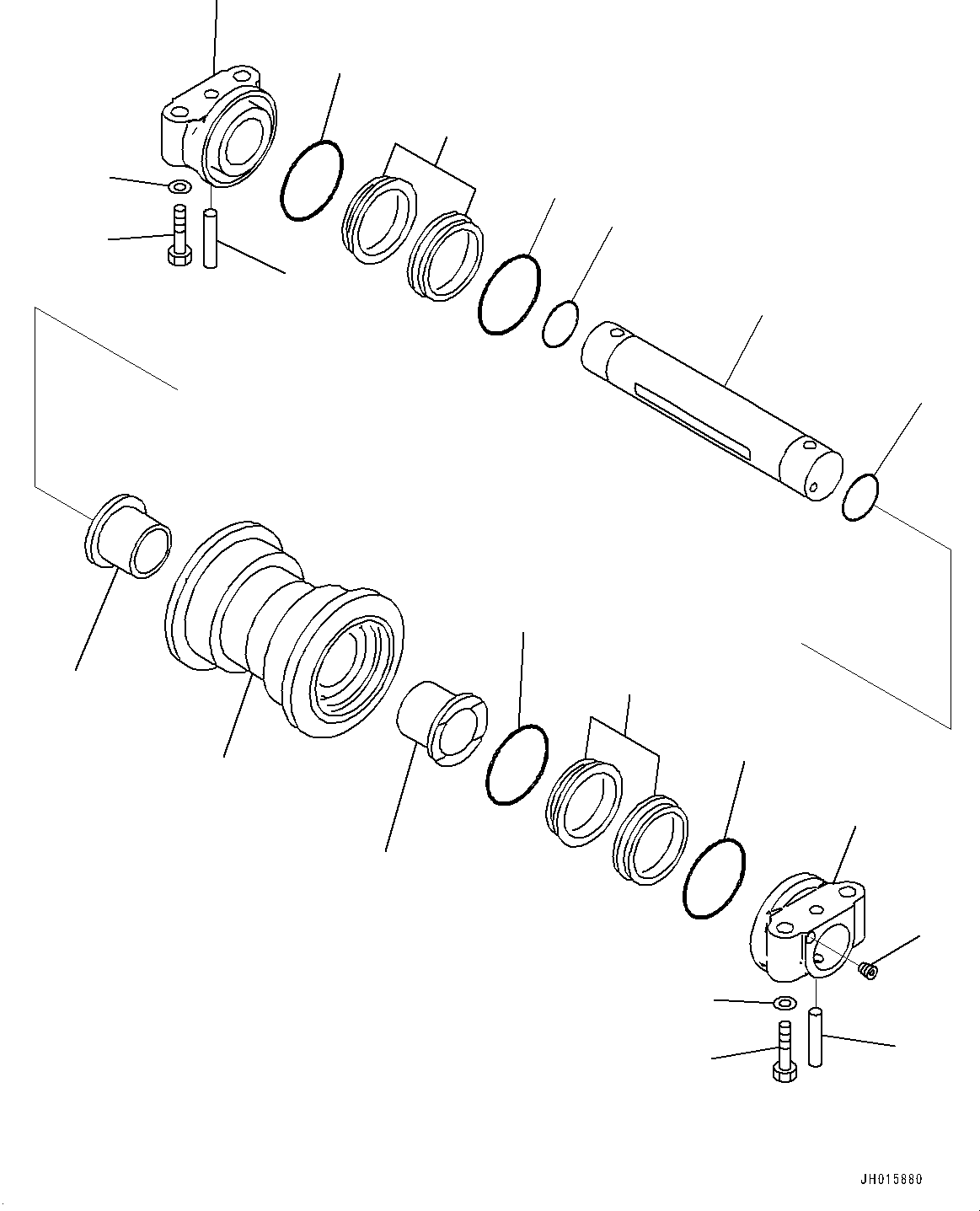 Excavators Komatsu / HB365LC-1 S/N 1001-UP(0000784c) / Track Roller (#1031-)(R005001 : R0200-003001)