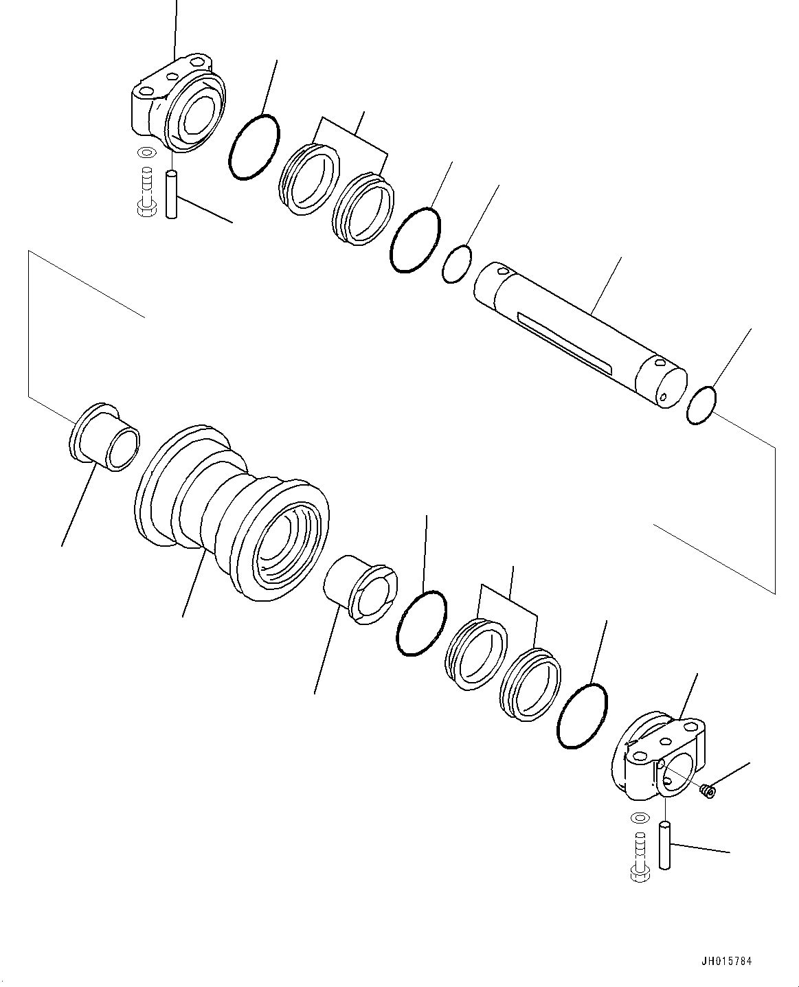 Excavators Komatsu / HB365LC-1 S/N 1001-UP(0000784c) / Track Roller, (1/2) (#1031-)(R006001 : R0200-004001)