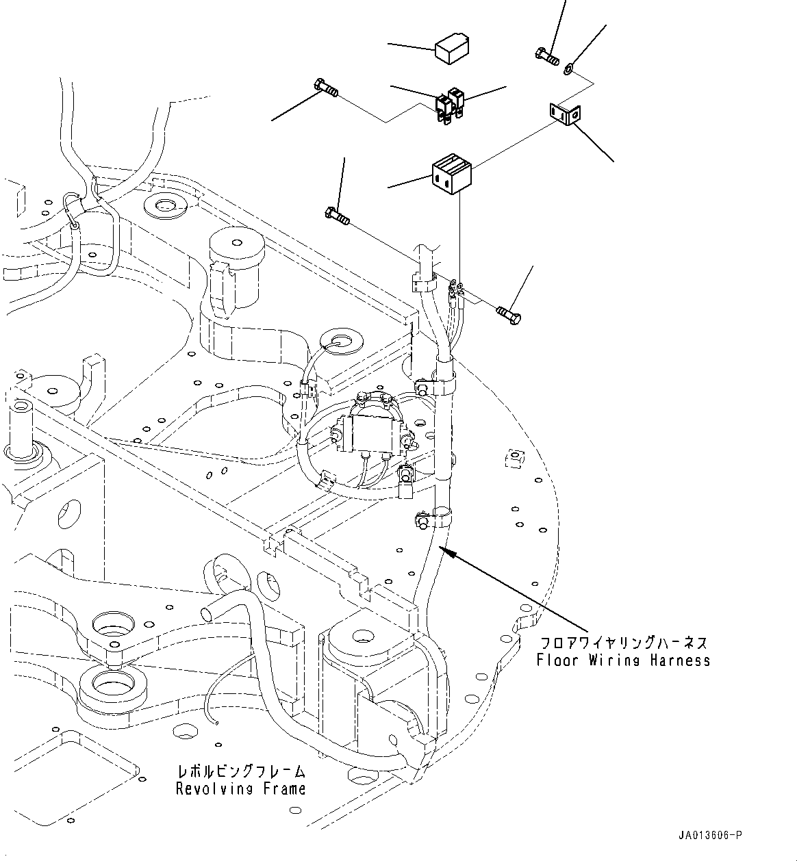 Komatsu parts book diagram for PC88MR-10 S/N 7001-UP: ELECTRIC WIRING HARNESS, FUSE HOLDER (#7001-)