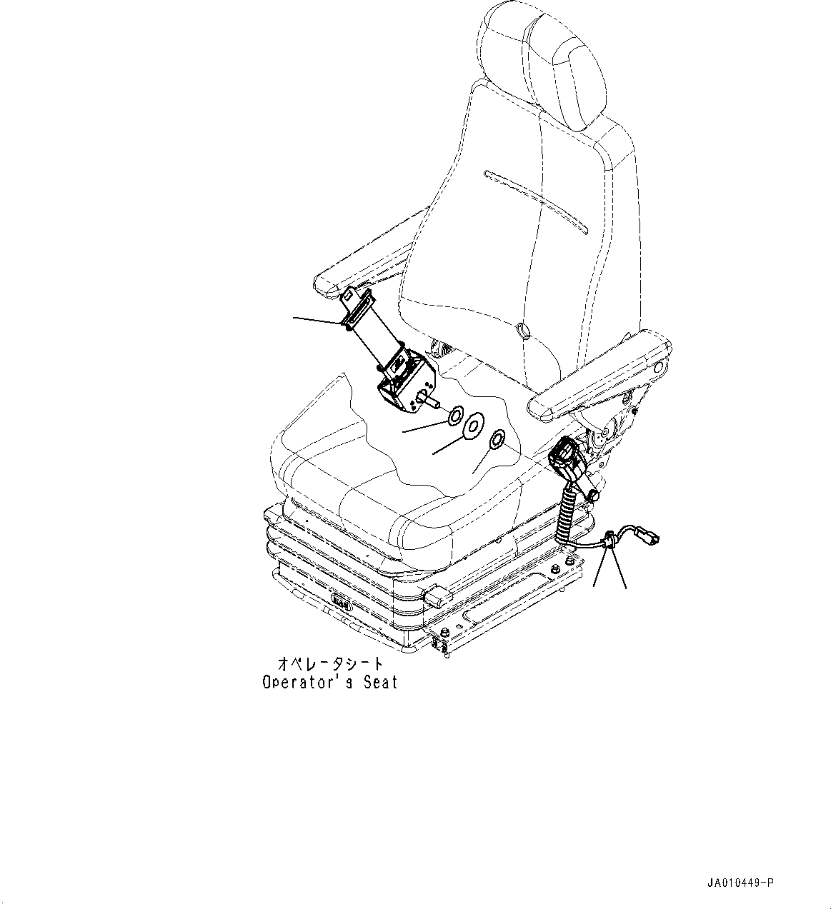 Komatsu parts book diagram for PC88MR-10 S/N 7001-UP: SEAT BELT (#7001-)