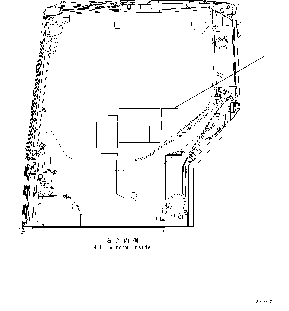 Komatsu parts book diagram for PC88MR-10 S/N 7001-UP: CAUTION PLATES, KOMTRAX (#7001-7509)