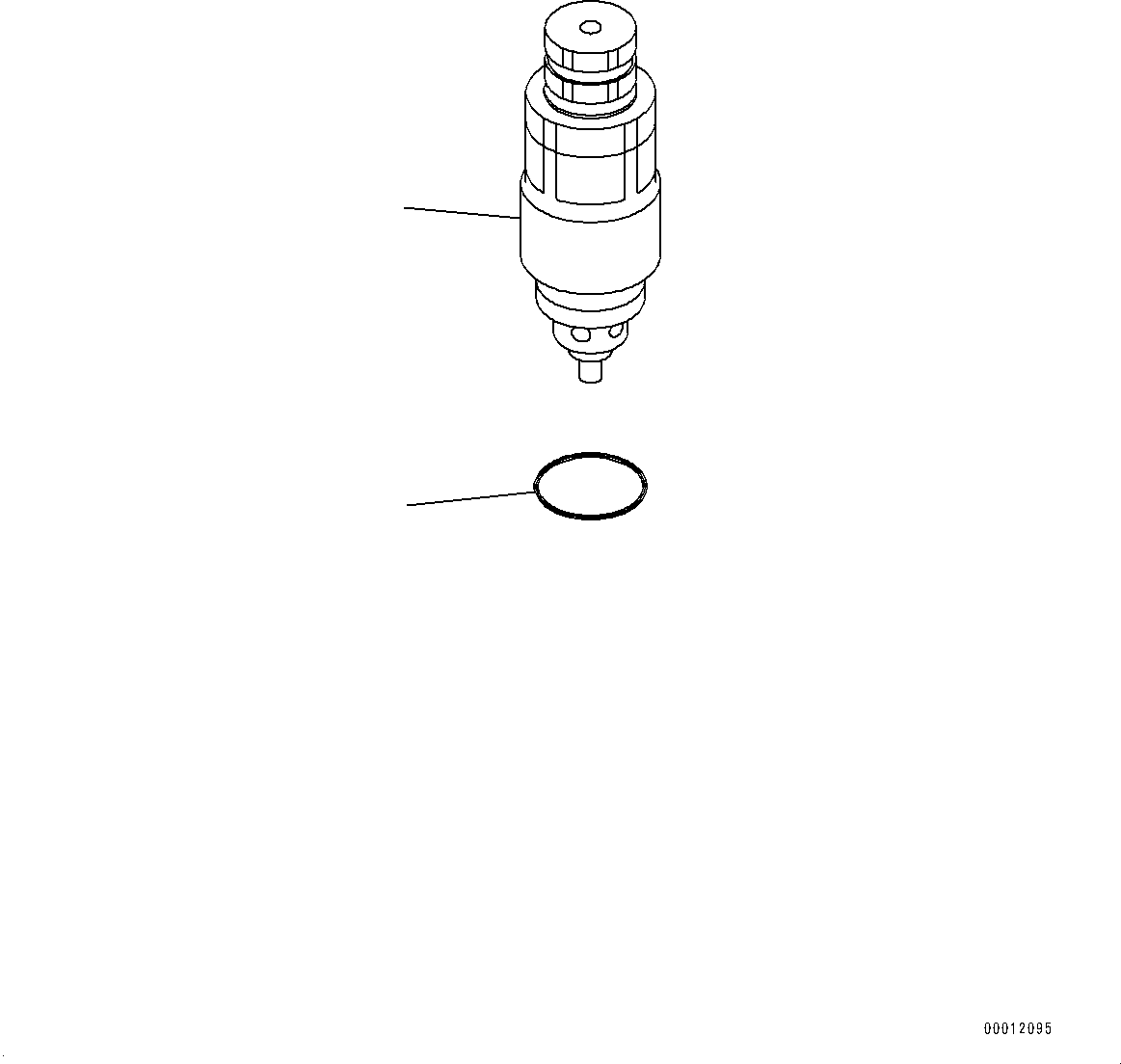 Komatsu parts book diagram for HB215LC-2 S/N 50001-UP: RELIEF VALVE