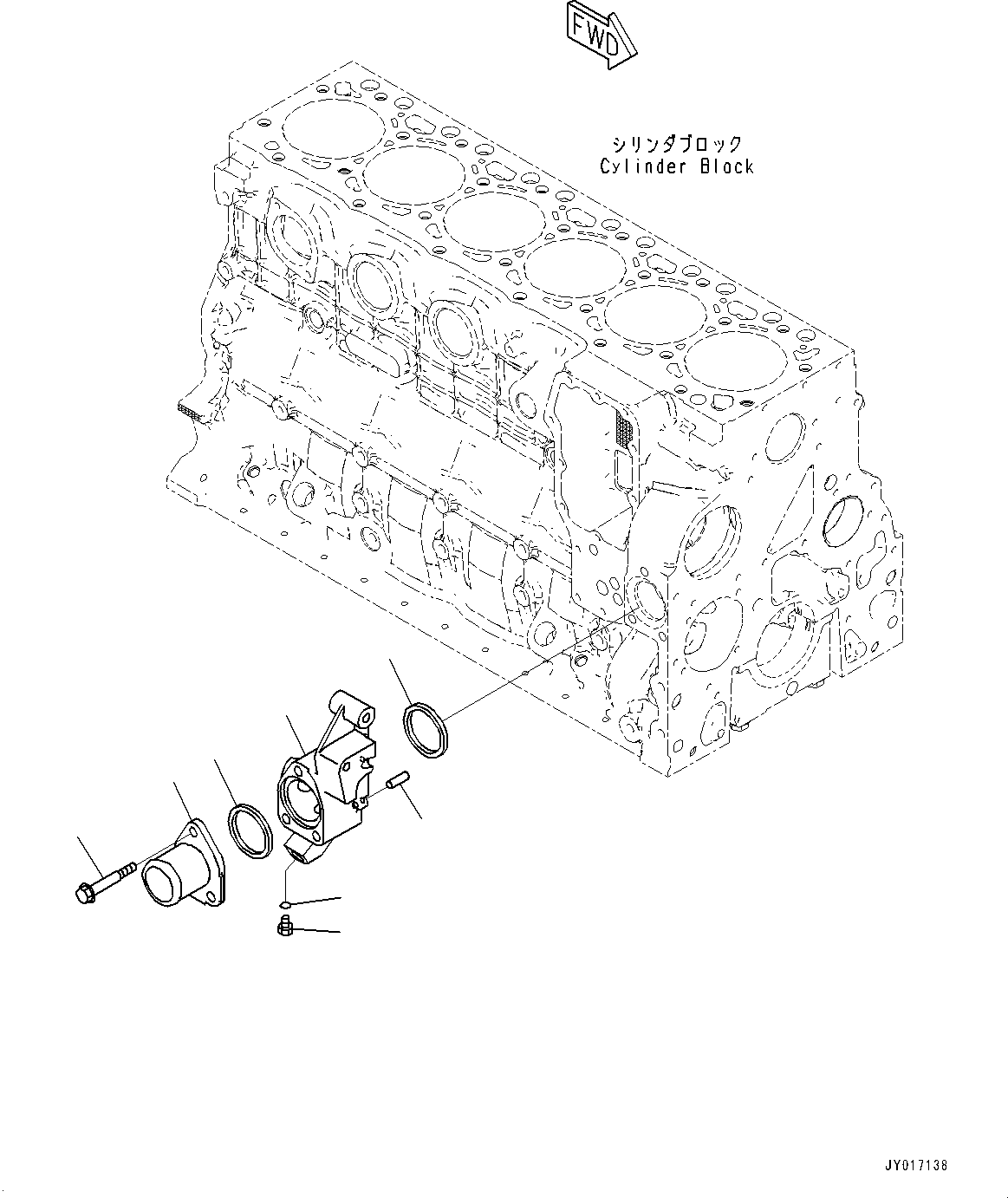 Komatsu parts book diagram for SAA6D107E-2 S/N 26603998-UP (For PC228US-10/PC228USLC-10): і ? ?А ІЭЪЇД єИёА, (#26603998-)