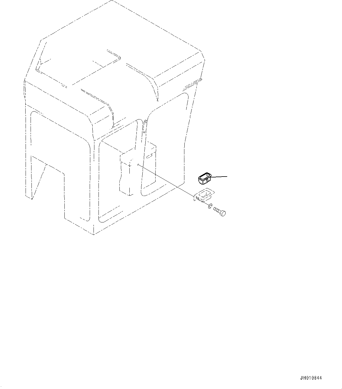 Pipelayers Komatsu / D355C-3 S/N 15479-UP (Extreme Cold Area Arrangement (-50 deg C) , Hydraulic Winch)(0000805c) / Ashtray (#15479-)(K007001 : K0820-002001)