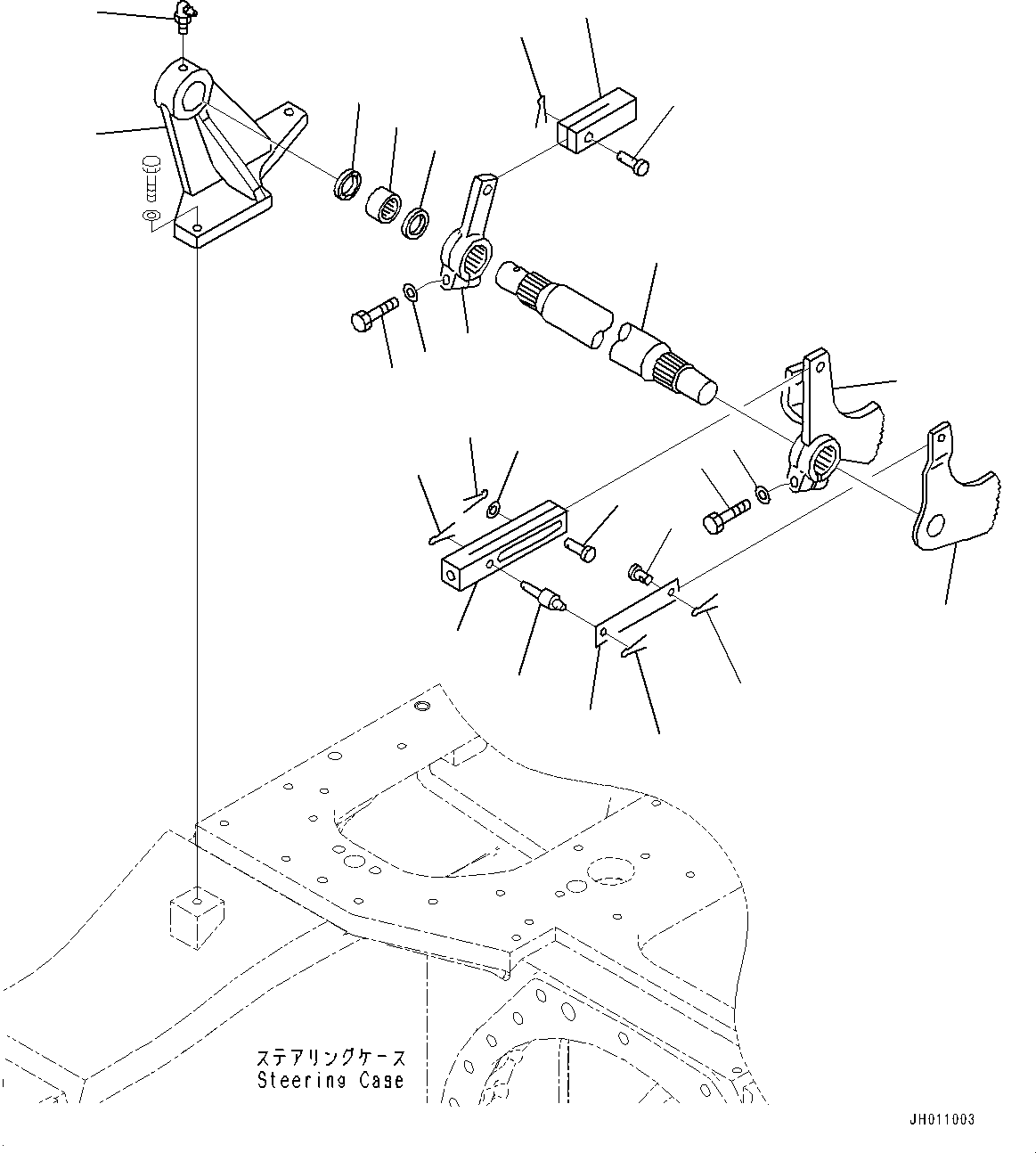 Pipelayers Komatsu / D355C-3 S/N 15479-UP (Extreme Cold Area Arrangement (-50 deg C) , Hydraulic Winch)(0000805c) / Travel Control, Brake Pedal Linkage (1/3) (#15479-)(K013005 : K2400-011005)