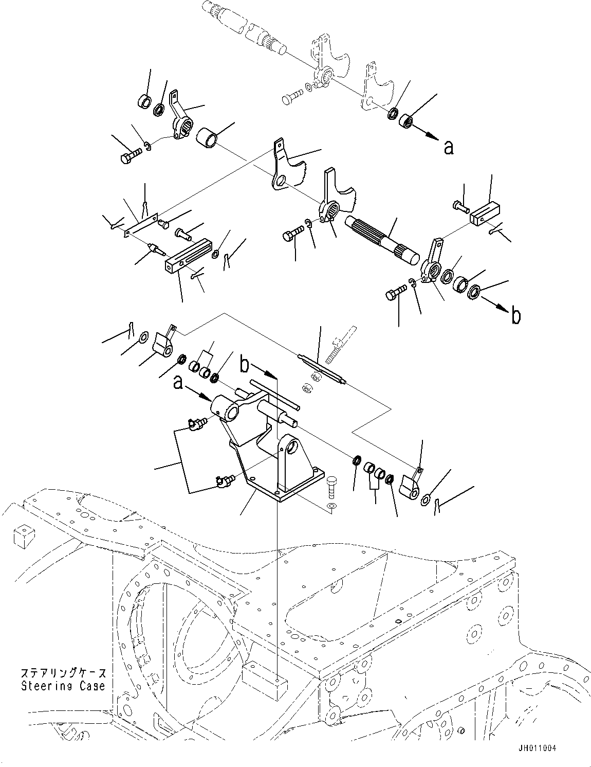 Pipelayers Komatsu / D355C-3 S/N 15479-UP (Extreme Cold Area Arrangement (-50 deg C) , Hydraulic Winch)(0000805c) / Travel Control, Brake Pedal Linkage (2/3) (#15479-)(K013006 : K2400-011006)
