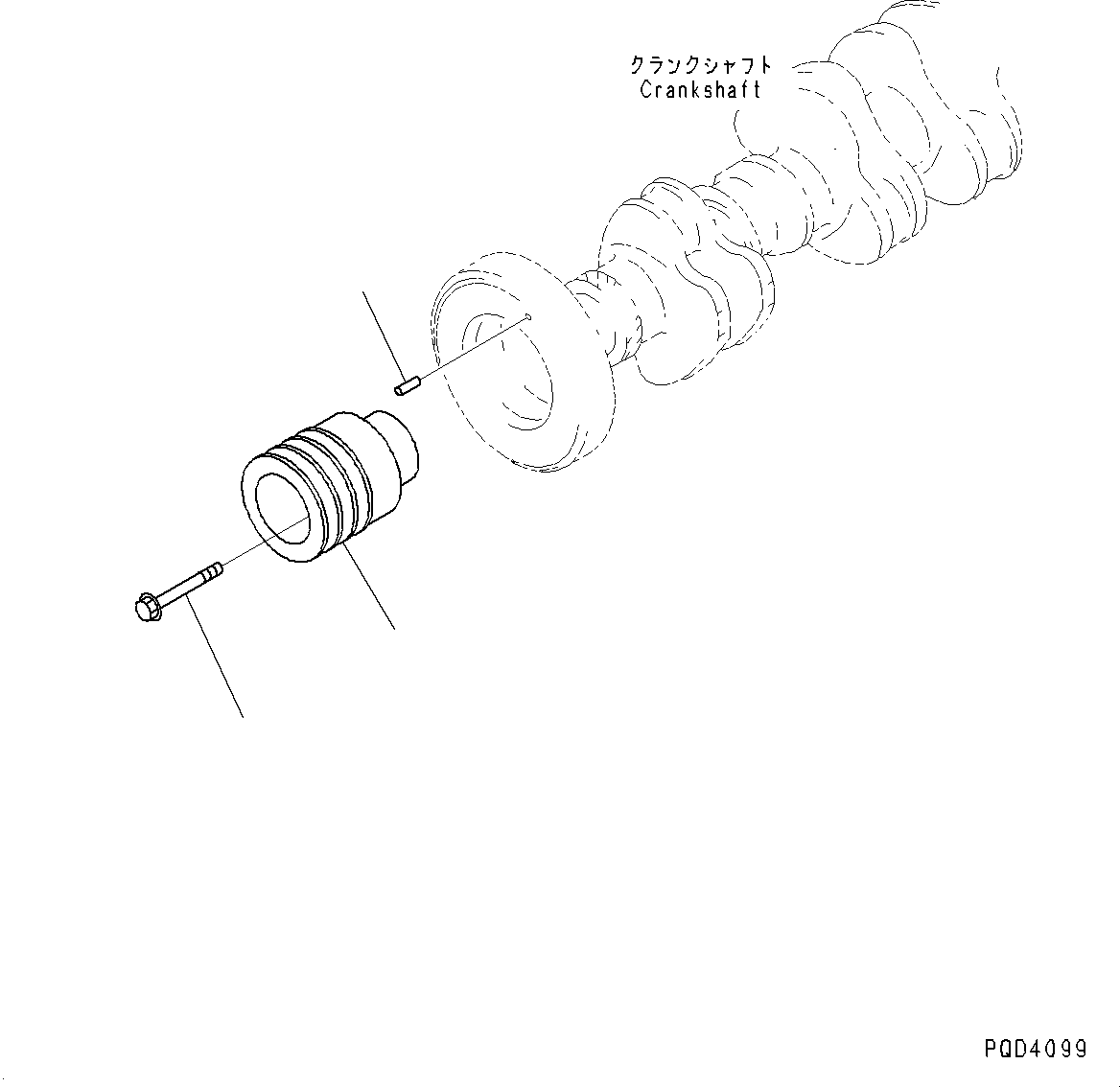 Engines Komatsu / SA6D140-2C S/N 40713-UP (For D355C-3)(0000806c) / Crank Pulley (#40713-)(B010001 : A2370-001001)