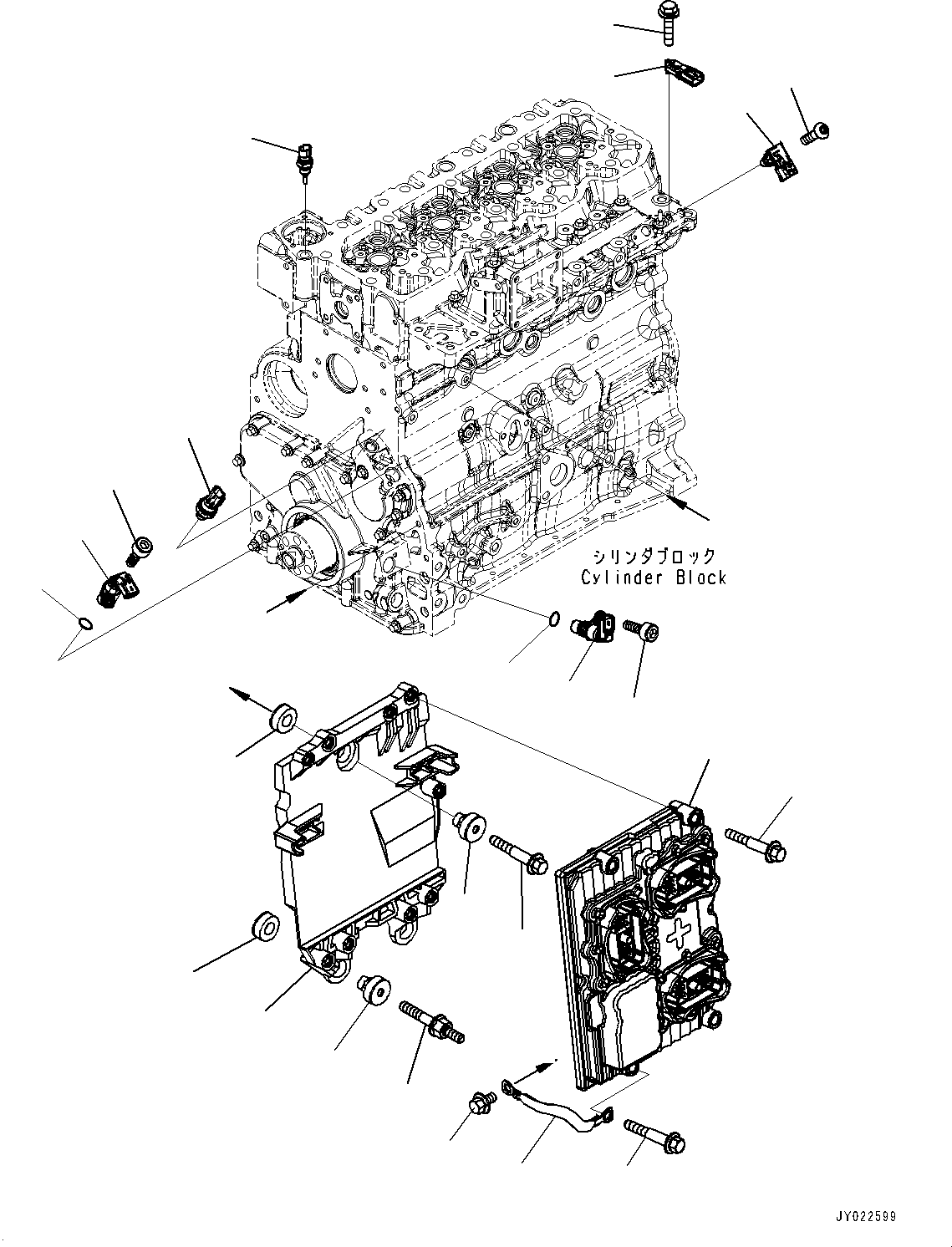 Engines Komatsu / SAA4D107E-2C S/N 26606209-UP (For WA200-7)(0000817H) / Engine Control Module(G002001 : APH00-001001)