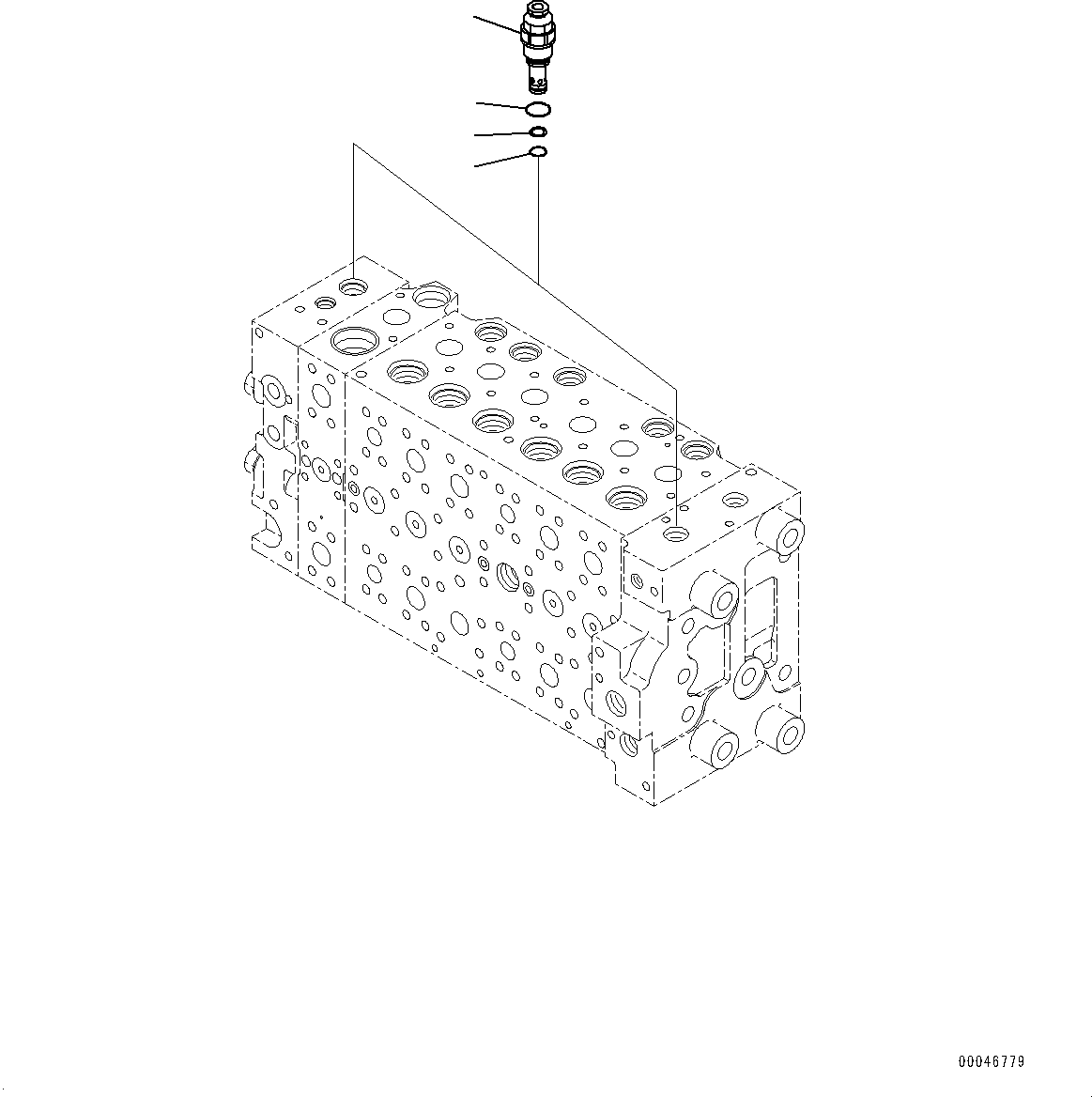Komatsu parts book diagram for PC240LC-11 S/N 95001-UP: CONTROL VALVE, INNER PARTS (9/21) (#95001-)