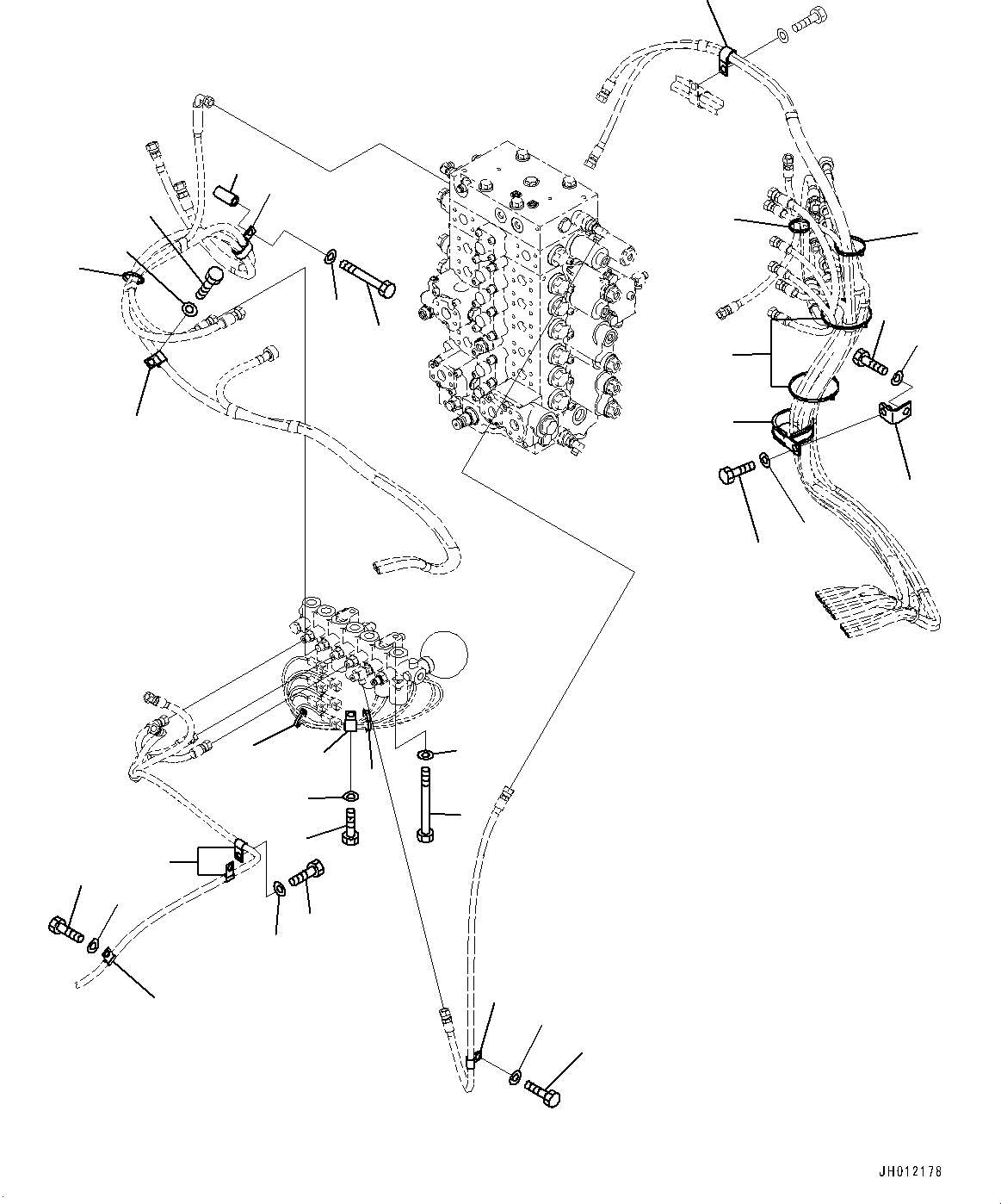 Komatsu parts book diagram for PC240LC-11 S/N 95001-UP: SOLENOID VALVE, MOUNTING (#95001-95024)