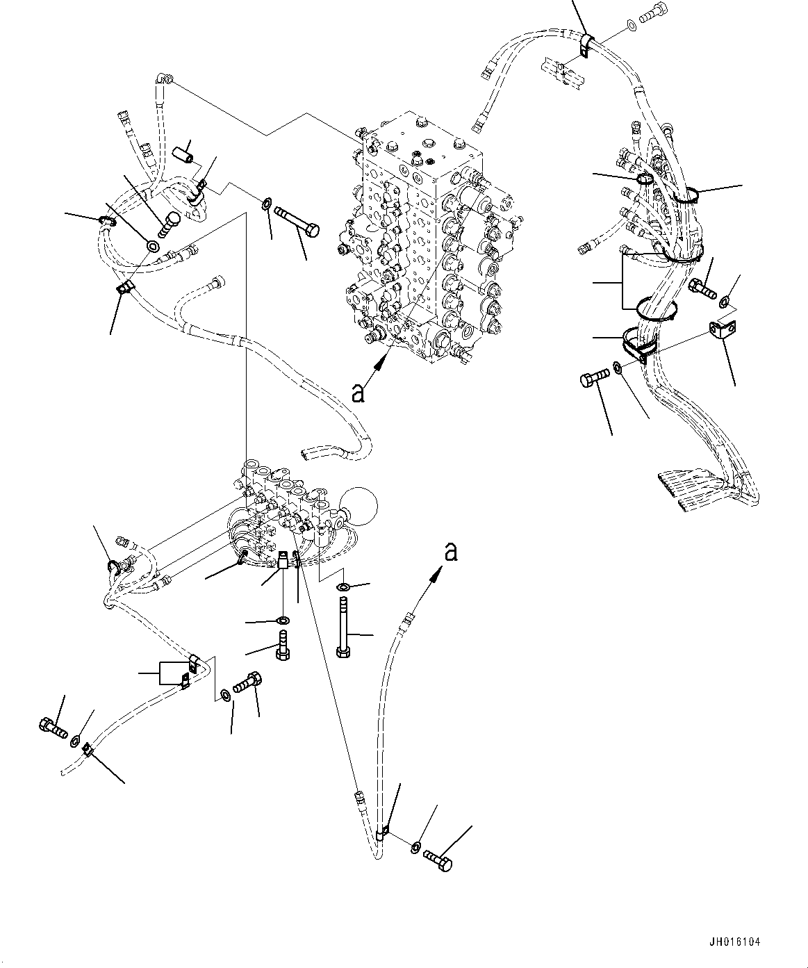 Komatsu parts book diagram for PC240LC-11 S/N 95001-UP: SOLENOID VALVE, MOUNTING (#95025-)