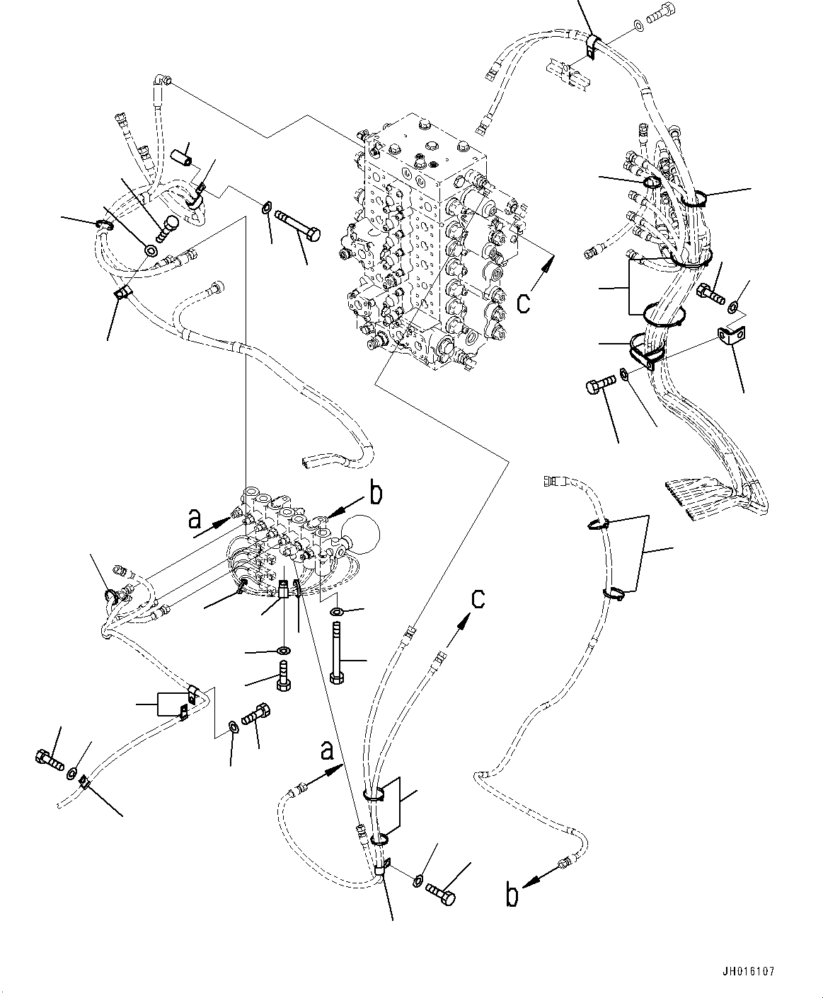 Komatsu parts book diagram for PC240LC-11 S/N 95001-UP: SOLENOID VALVE, MOUNTING (#95025-)