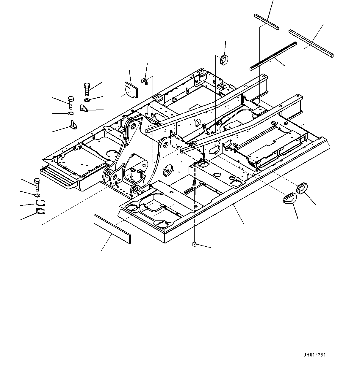 Komatsu parts book diagram for PC240LC-11 S/N 95001-UP: REVOLVING FRAME (#95001-95002)