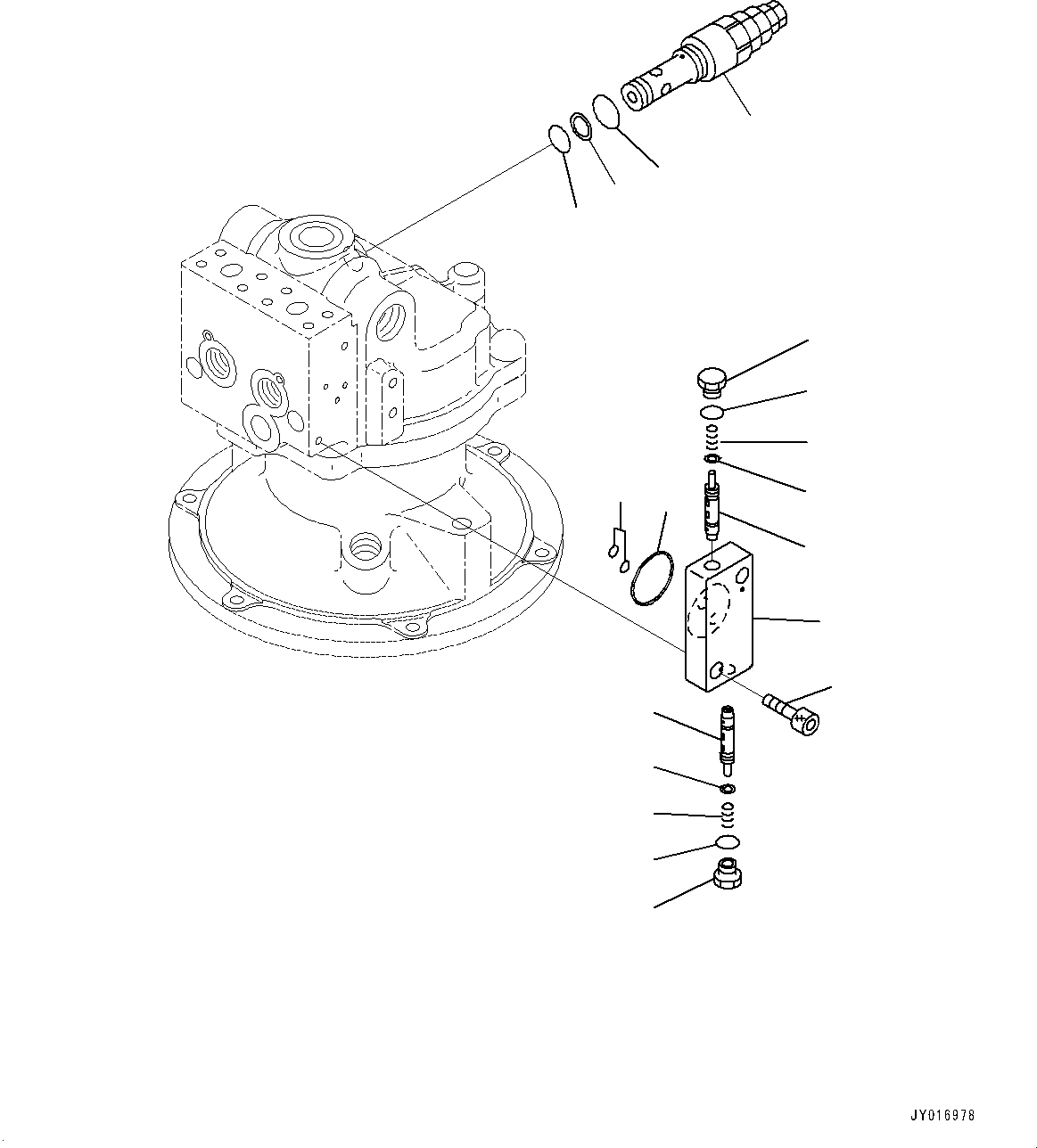 Komatsu parts book diagram for PC240LC-11 S/N 95001-UP: SWING MACHINERY AND MOTOR, INNER PARTS (3/3) (#95001-)