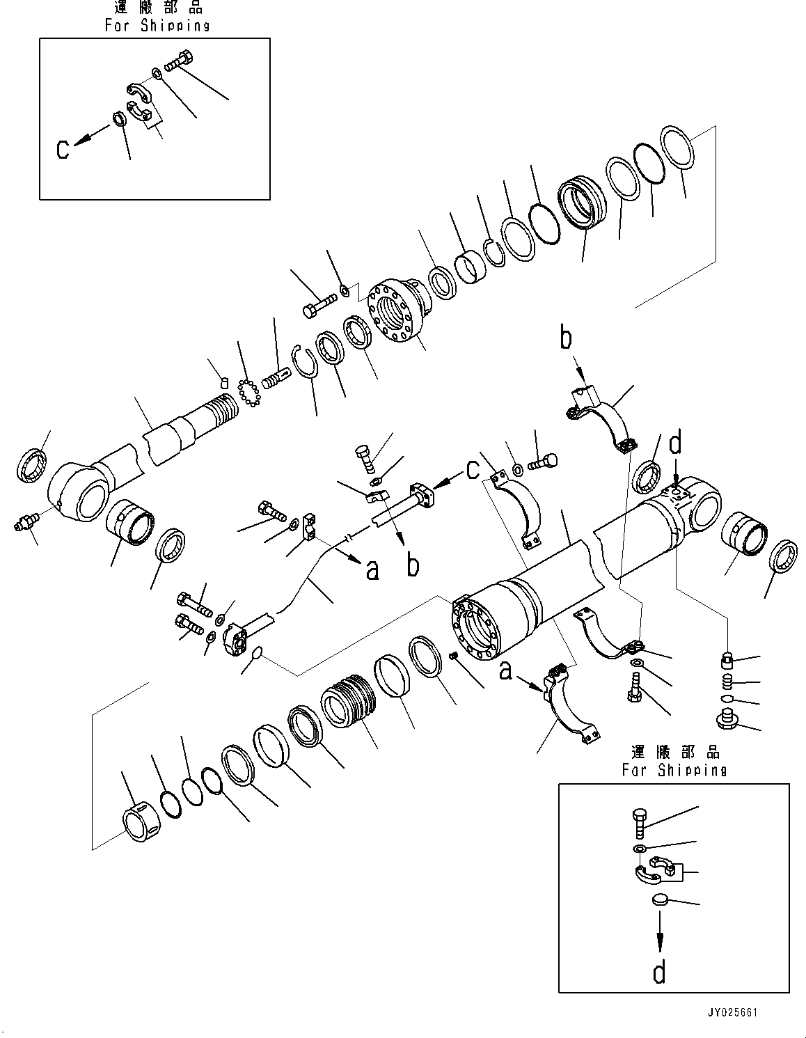 Komatsu parts book diagram for PC240LC-11 S/N 95001-UP: ARM CYLINDER (#95001-)