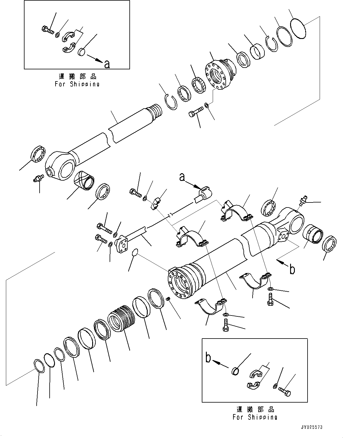 Komatsu parts book diagram for PC240LC-11 S/N 95001-UP: ARM, BUCKET CYLINDER (#95001-)