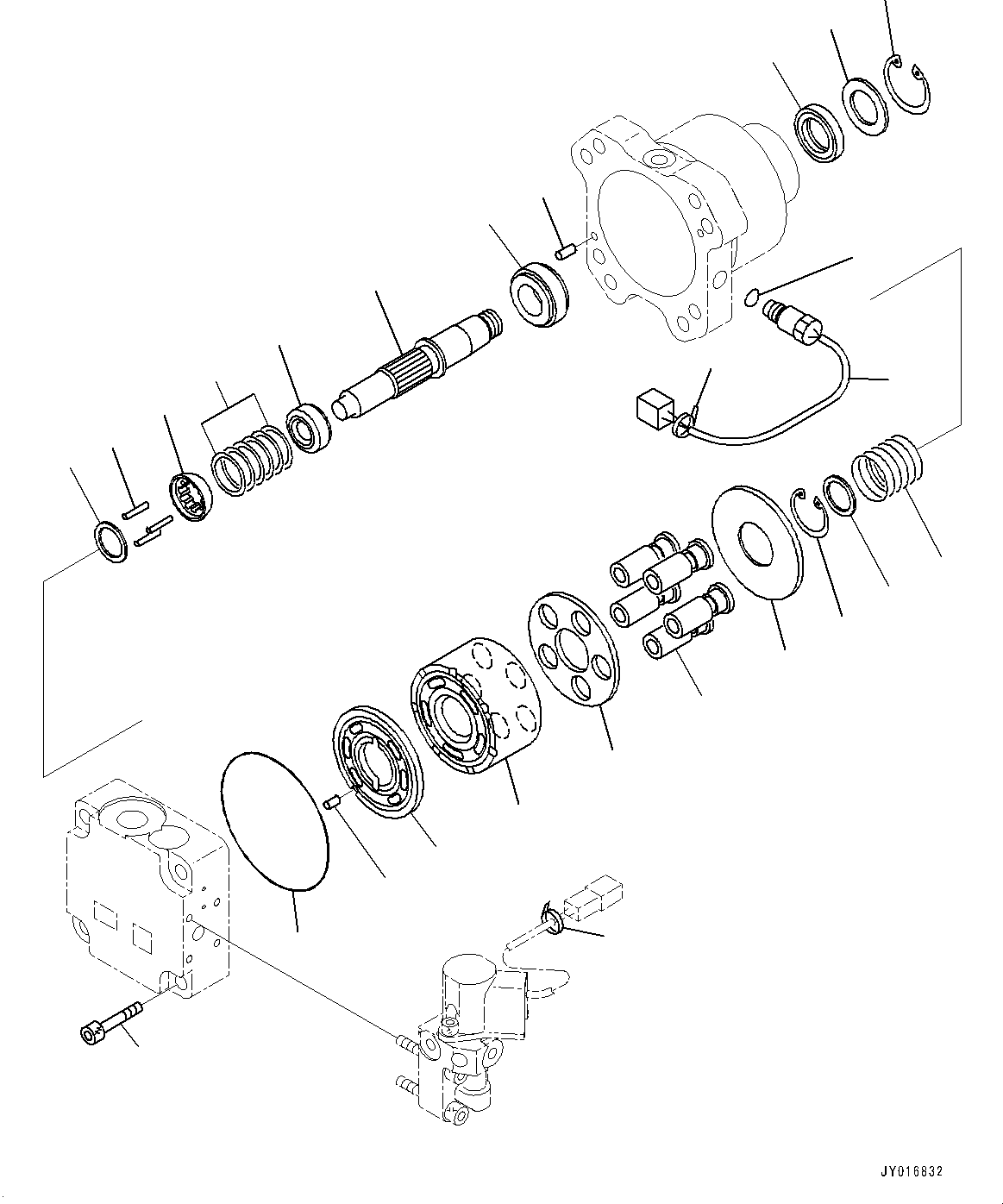 Bulldozers Komatsu / D65EX-18 S/N 0-UP(0000824c) / Cooling System, Fan Motor (2/2) (#90001-)(C002006 : C0100-002006)