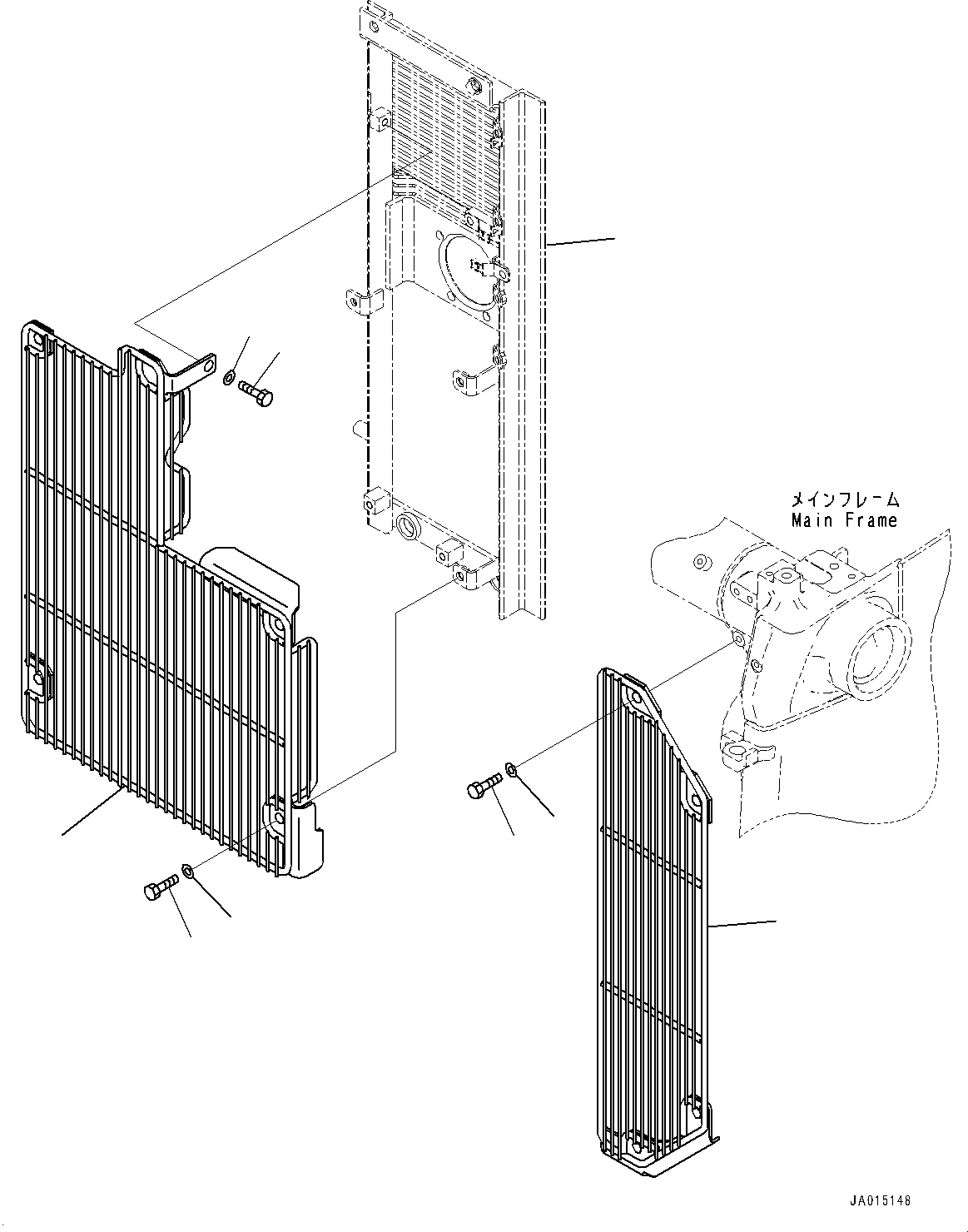 Bulldozers Komatsu / D65EX-18 S/N 0-UP(0000824c) / Cooling System, Fan Net (#90001-)(C002012 : C0100-002012)