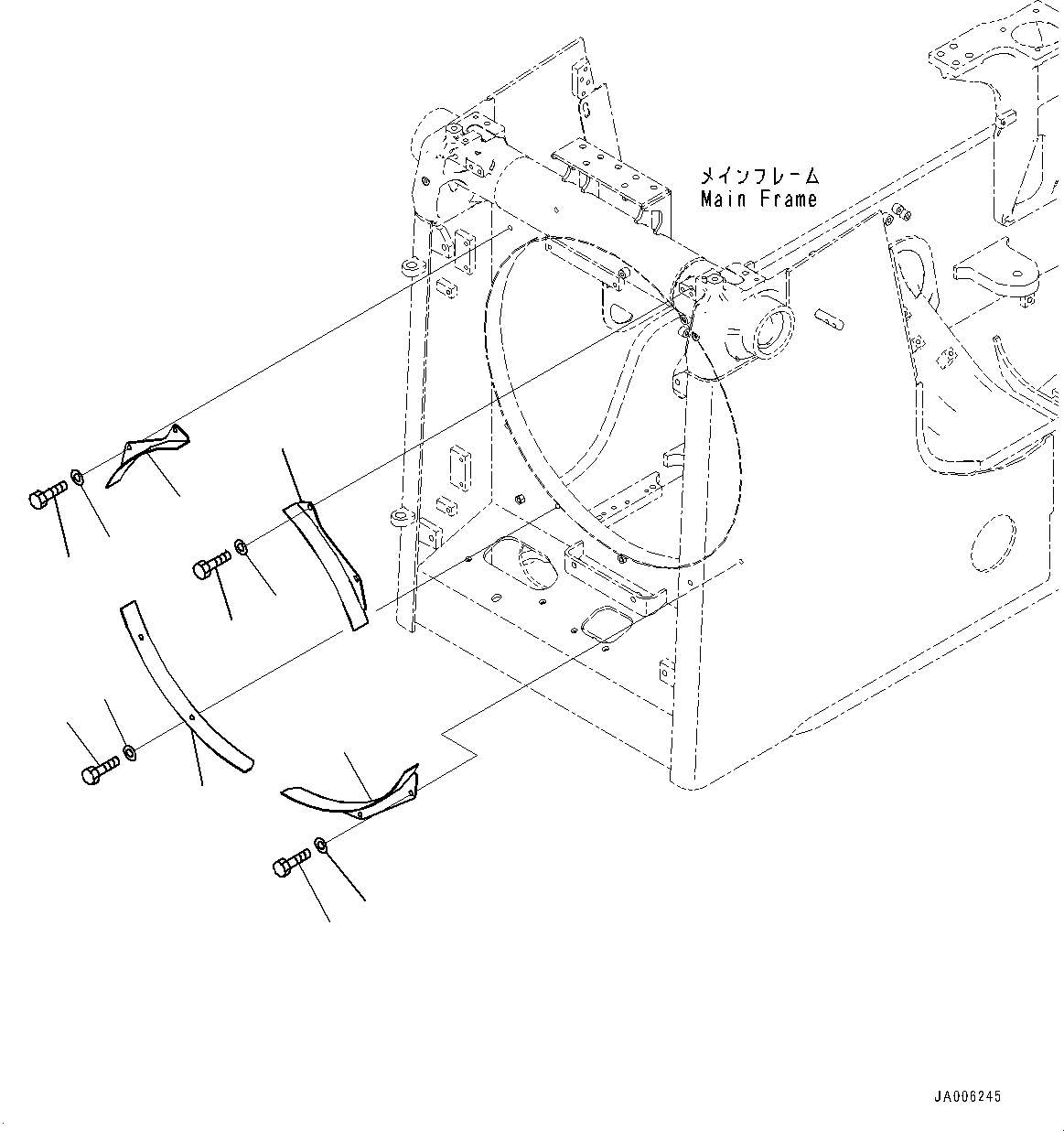 Bulldozers Komatsu / D65EX-18 S/N 0-UP(0000824c) / Cooling System, Shroud (#90001-)(C002013 : C0100-002013)