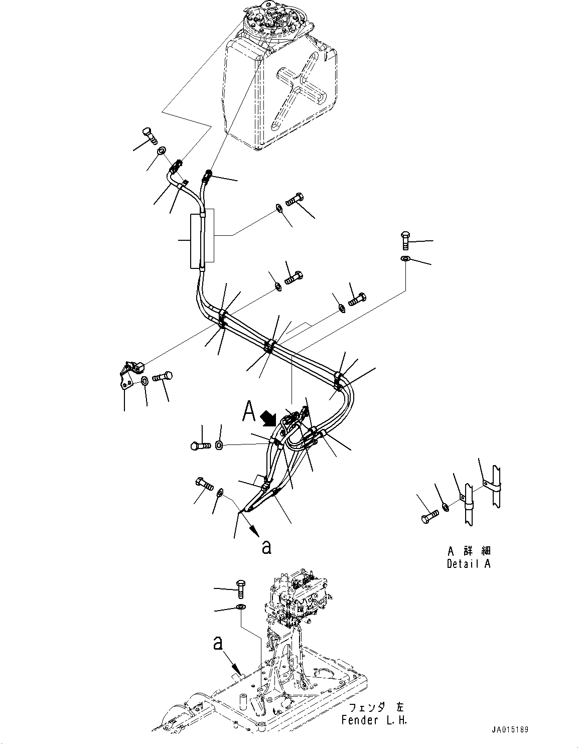 Bulldozers Komatsu / D65EX-18 S/N 0-UP(0000824c) / DEF Piping, Pump Piping (#90001-)(D004004 : D0510-001004)