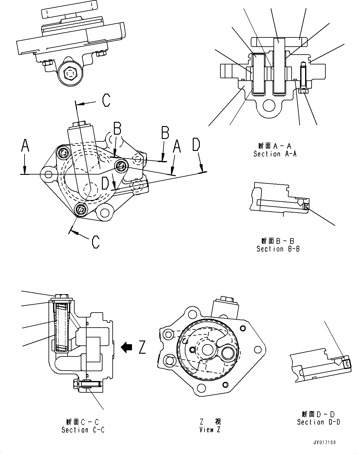 Engines Komatsu / SAA6D125E-7A S/N 860001-UP (For PC490-11/PC490LC-11)(0000827U) / Exhaust Gas Re-circulation (EGR) Valve, Inner Parts, EGR Oil Pump(A009003 : A1550-001003)