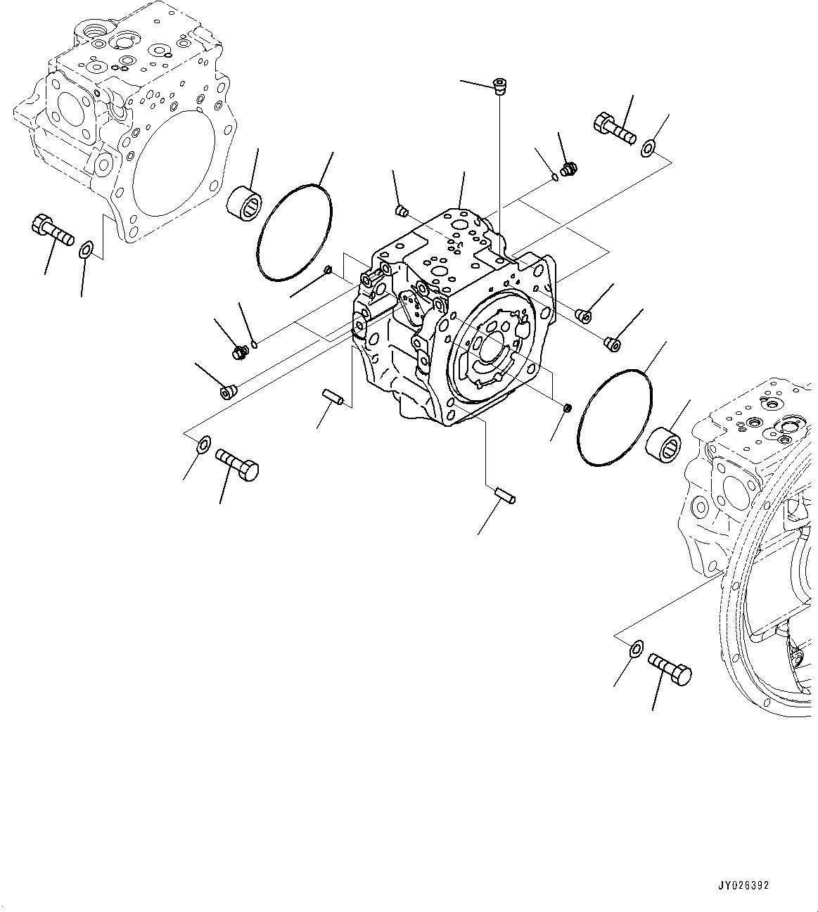 Komatsu parts book diagram for PC360LC-11 S/N 90001-UP (For North America): PISTON PUMP, INNER PARTS (2/13) (#90001-90259)