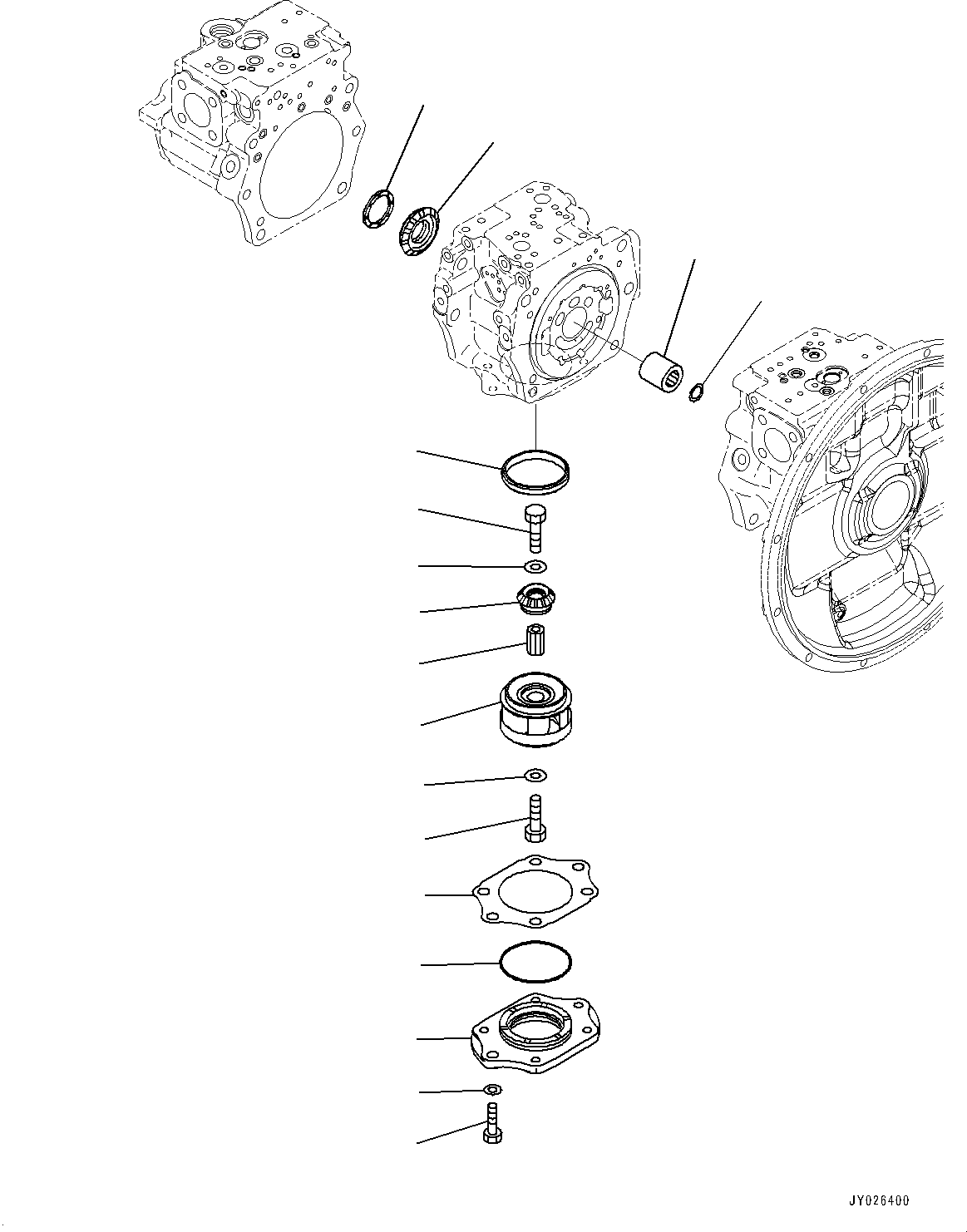 Komatsu parts book diagram for PC360LC-11 S/N 90001-UP (For North America): PISTON PUMP, INNER PARTS (10/13) (#90260-)
