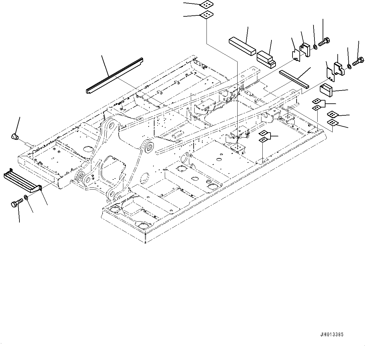 Komatsu parts book diagram for PC360LC-11 S/N 90001-UP (For North America): REVOLVING FRAME, (2/2) (#90001-)