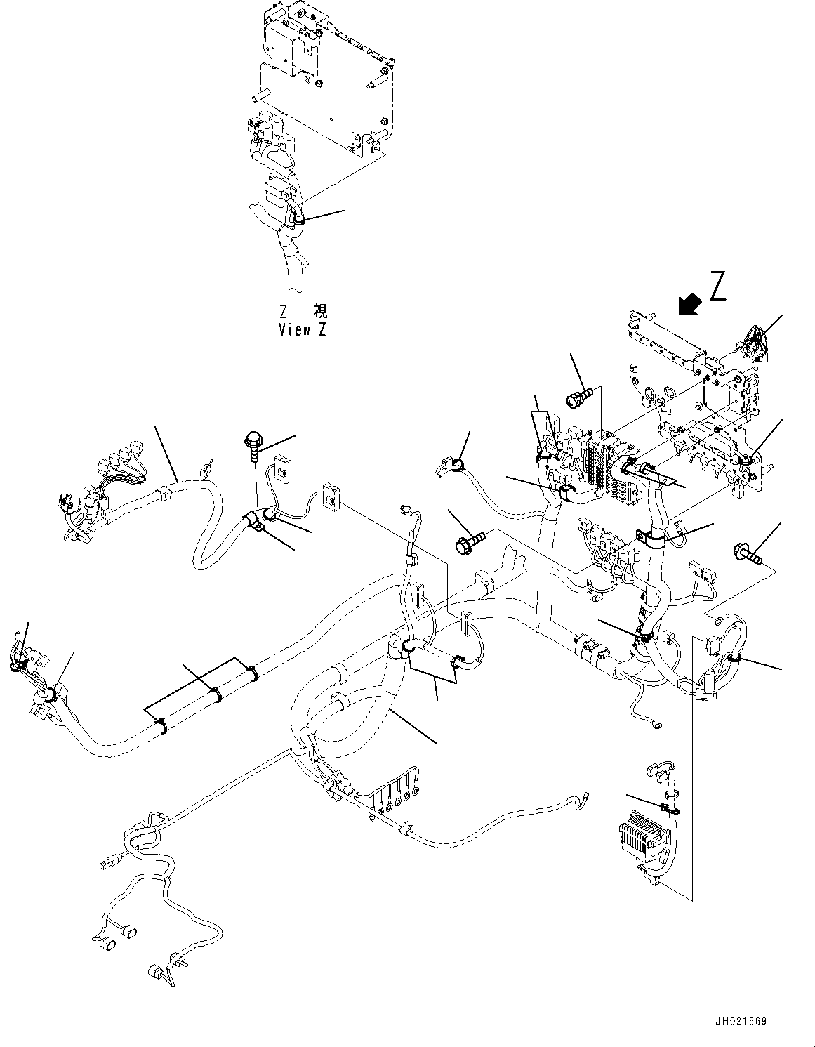 Komatsu parts book diagram for PC360LC-11 S/N 90001-UP (For North America): CAB, CAB IN PARTS, CAB MOUNTING (#90179-)