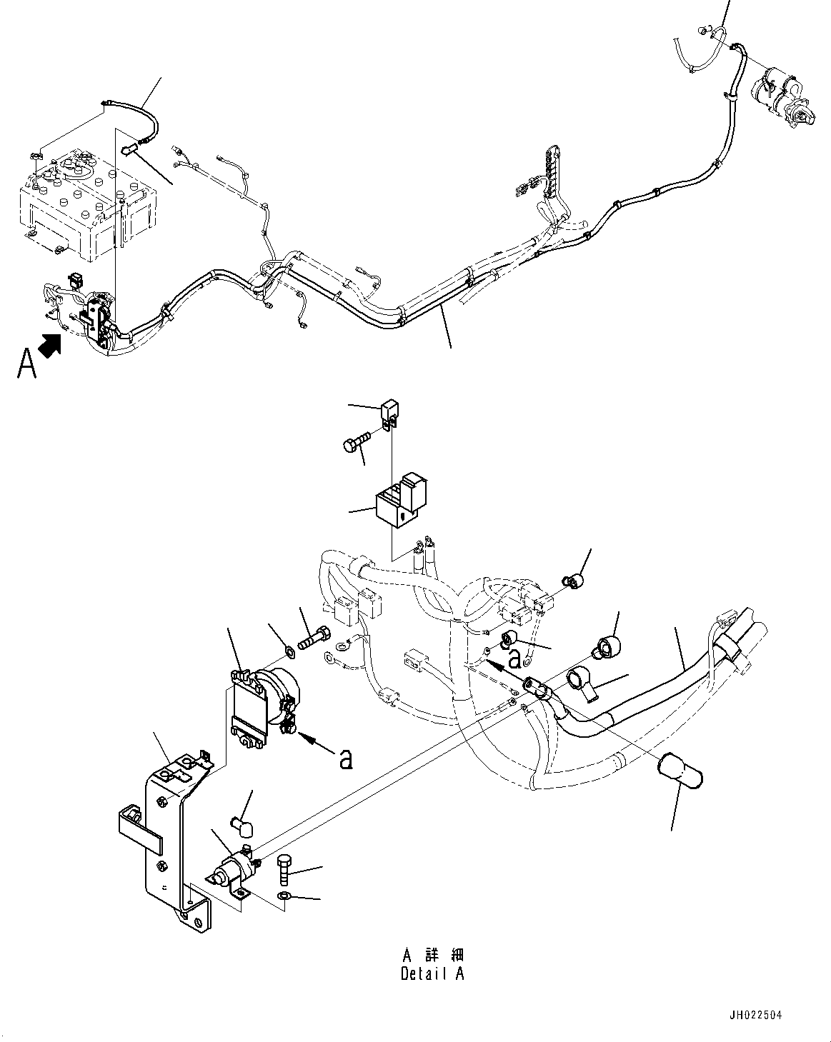 Komatsu parts book diagram for PC360LC-11 S/N 90001-UP (For North America): CAB, PPC VALVE FOR WORK EQUIPMENT, L.H. (#90001-)