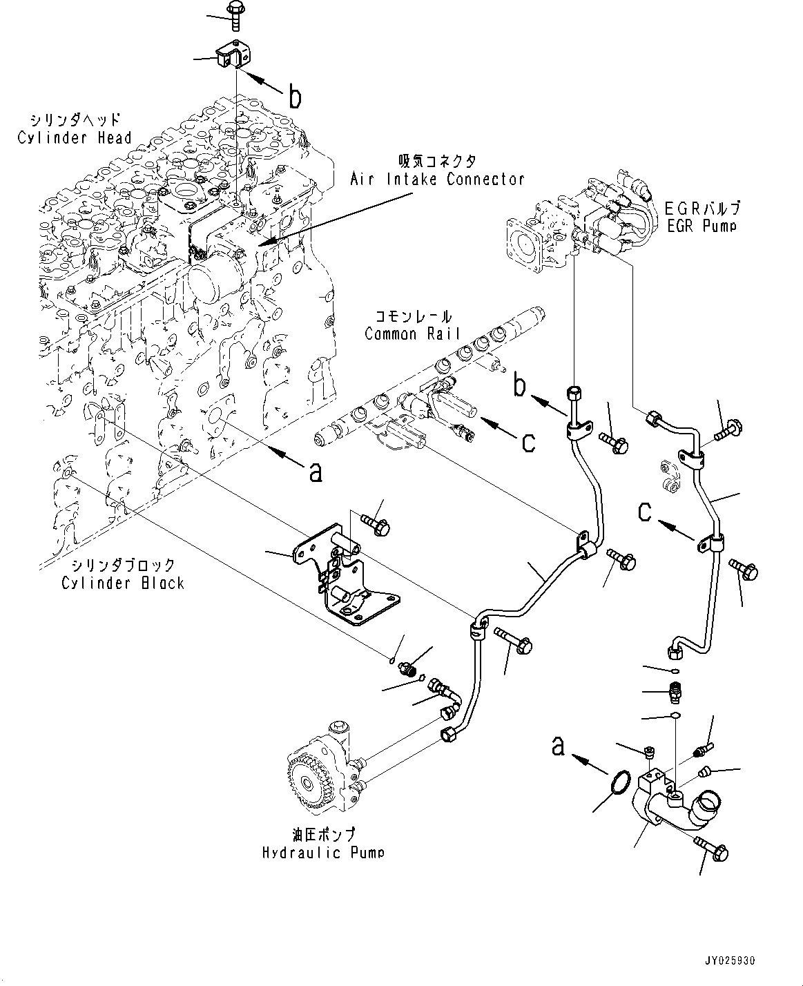Engines Komatsu / SAA6D114E-6B S/N 26902500-UP (For PC360LC-11/PC360LC-KU-11/PC360LCI-11)(0000846C) / Variable Geometry Turbocharger (VGT) Related Parts (#26902500-)(A020001 : APP20-001001)