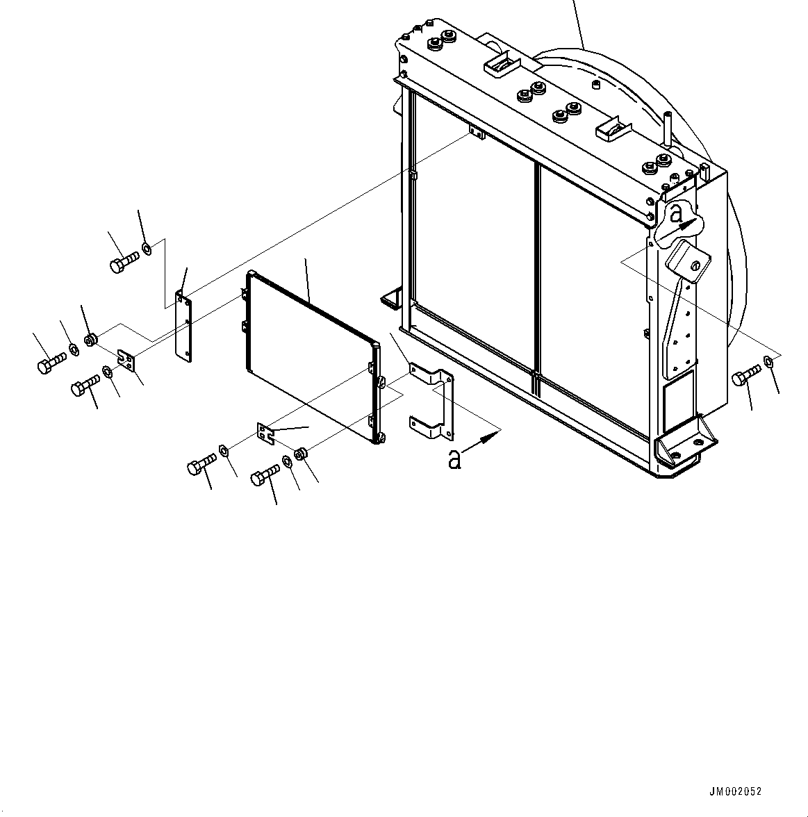 Dump Trucks Komatsu / HM400-5 S/N 10001-UP(0000863C) / Radiator (#10001-)(C001001 : C0110-001001)