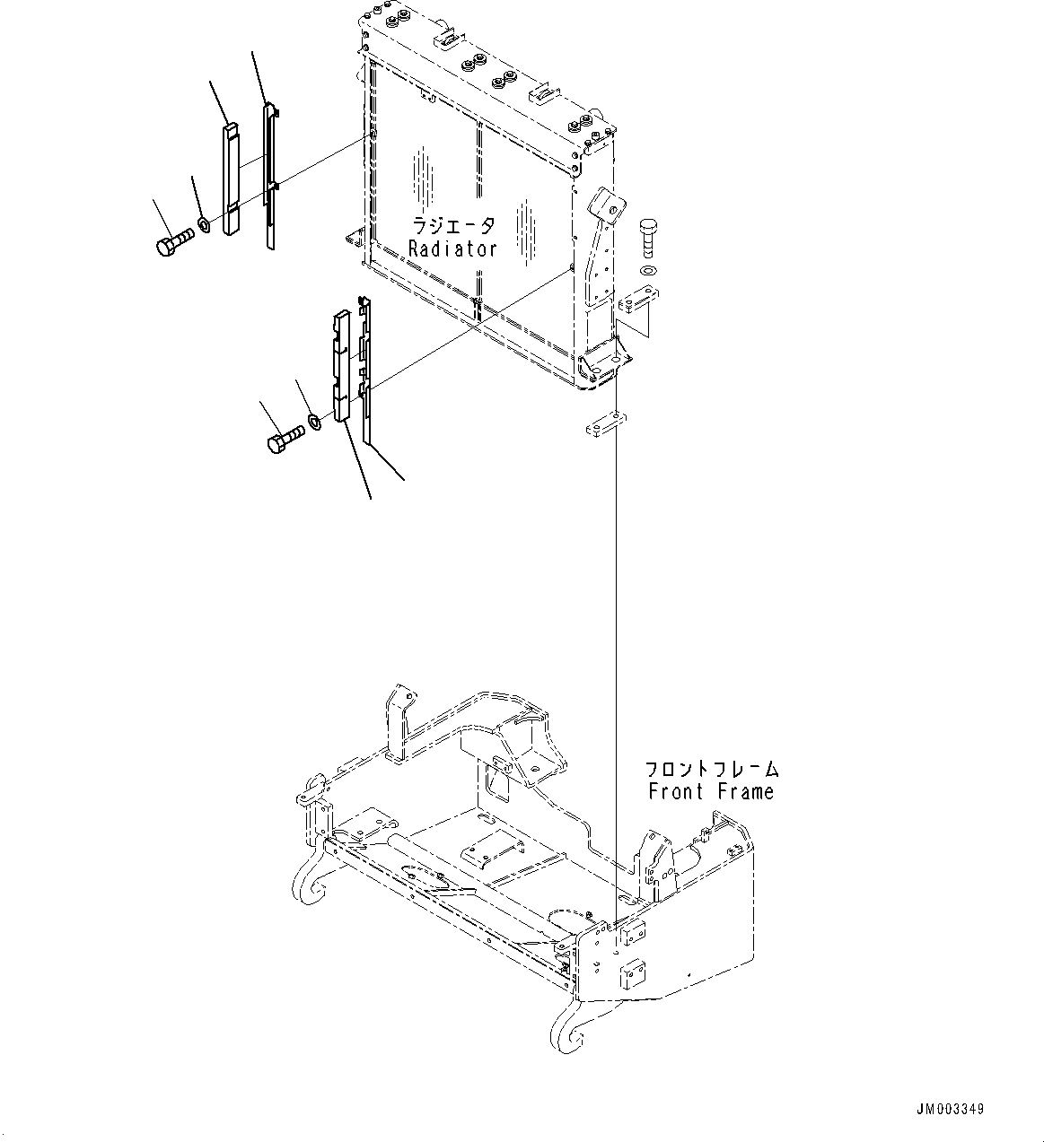 Dump Trucks Komatsu / HM400-5 S/N 10001-UP(0000863C) / Radiator, Sheet (#10001-)(C001010 : C0110-001010)