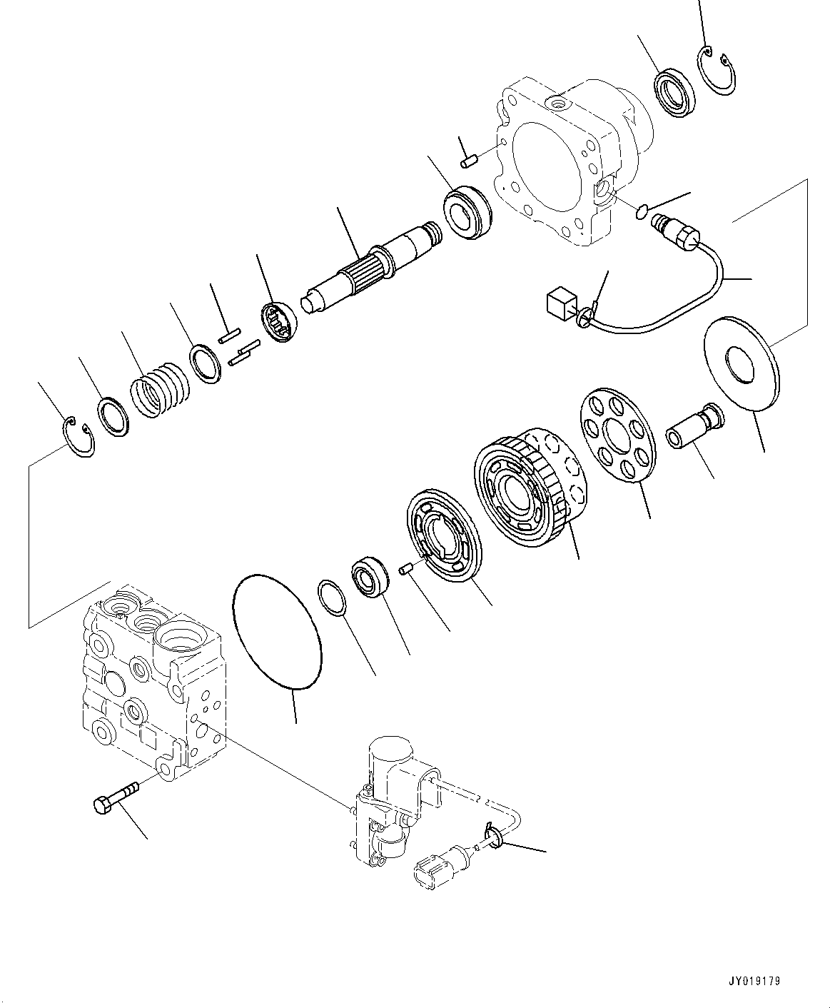 Dump Trucks Komatsu / HM400-5 S/N 10001-UP(0000863C) / Aftercooler, Fan Motor (3/3) (#10001-)(C002005 : C0111-001005)