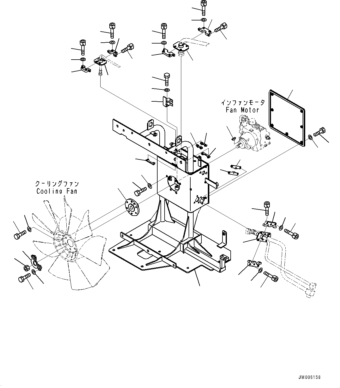 Dump Trucks Komatsu / HM400-5 S/N 10001-UP(0000863C) / Aftercooler, Bracket (#10001-)(C002006 : C0111-001006)